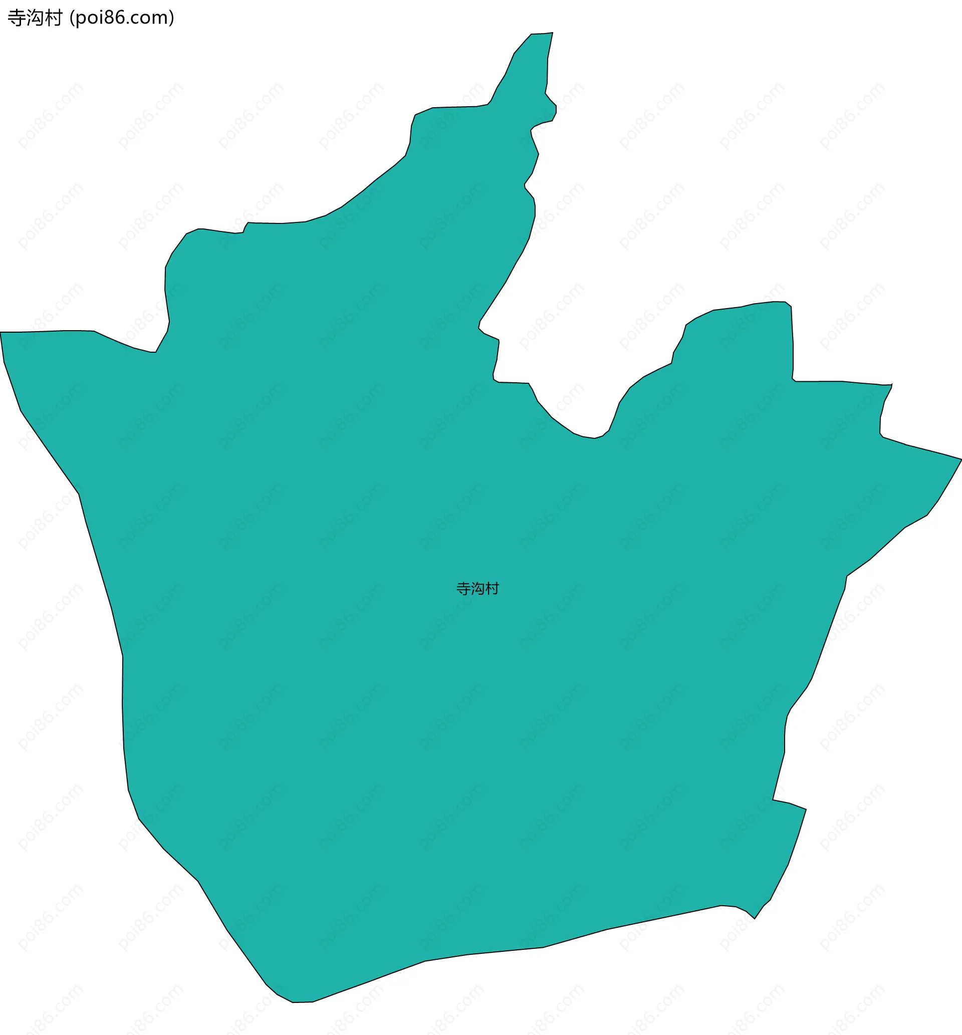 寺沟村边界地图