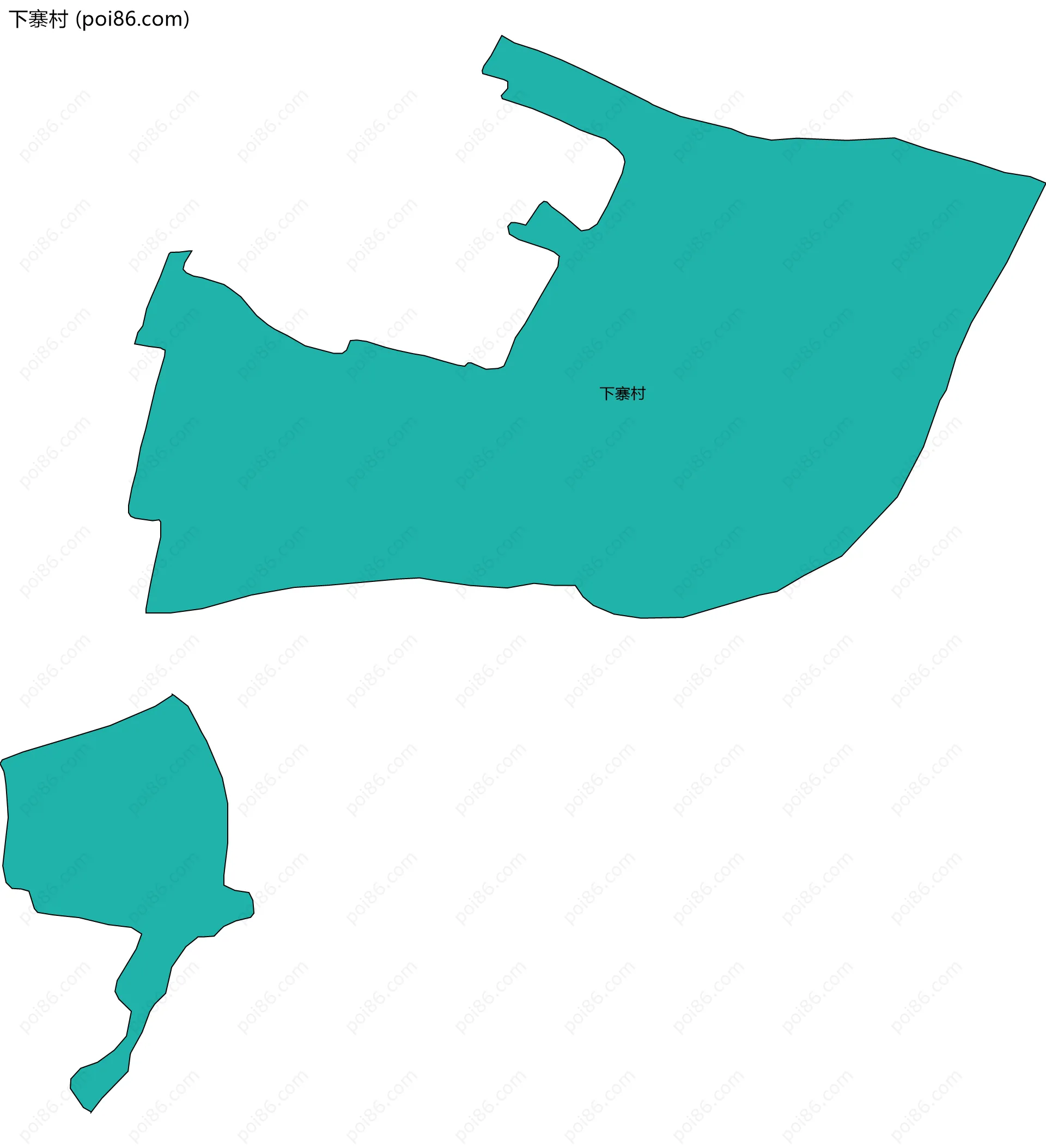 下寨村边界地图