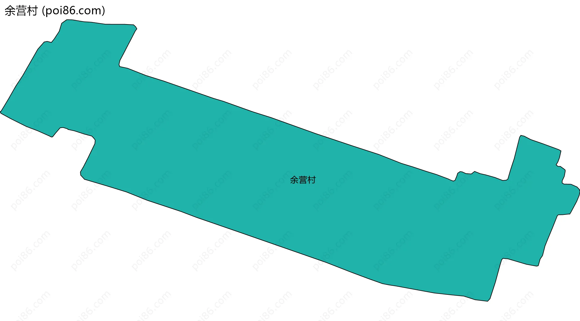 余营村边界地图