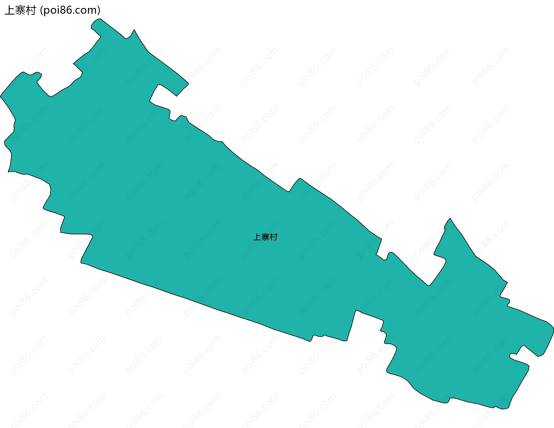 上寨村边界地图