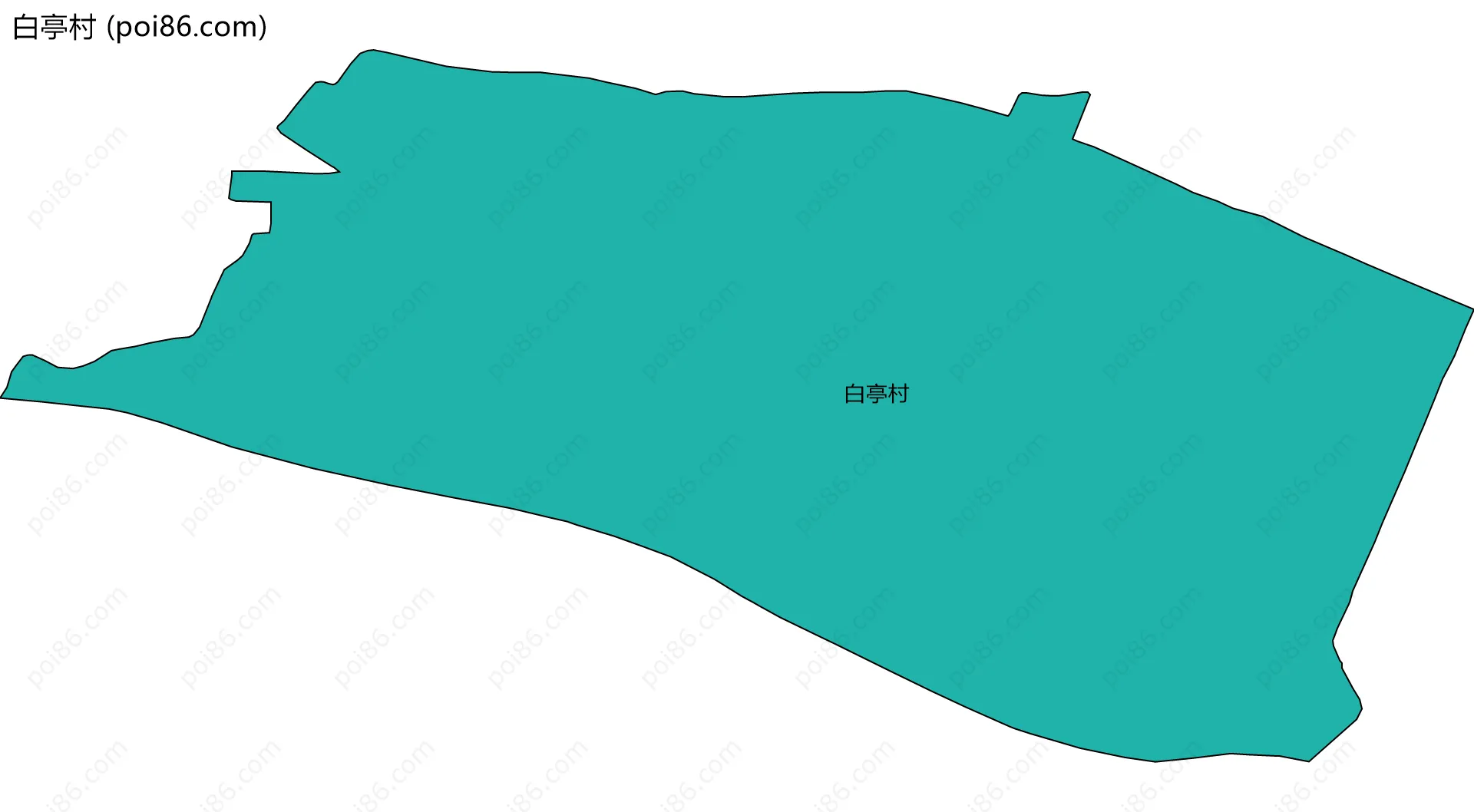 白亭村边界地图