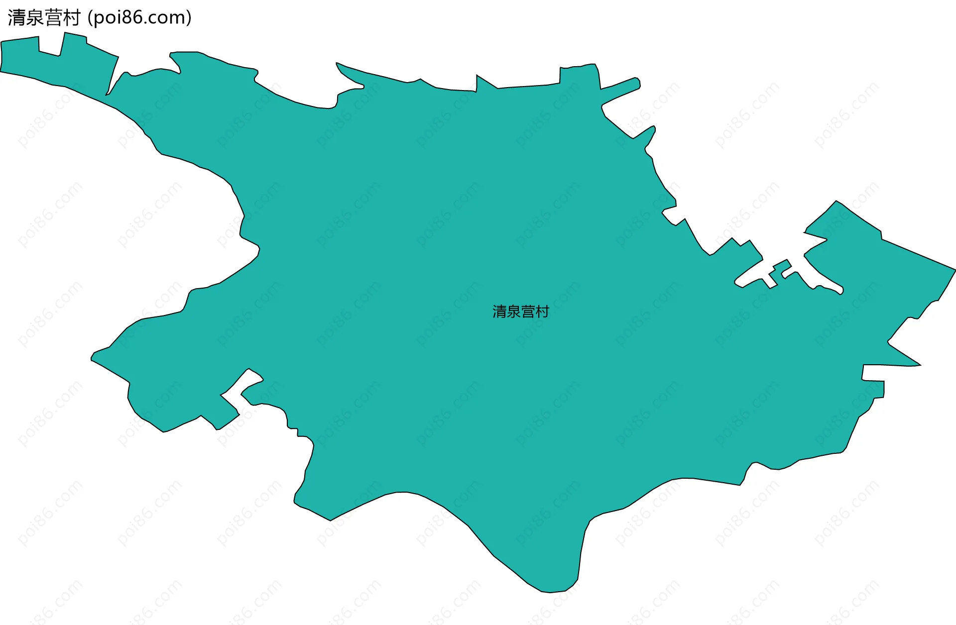 清泉营村边界地图