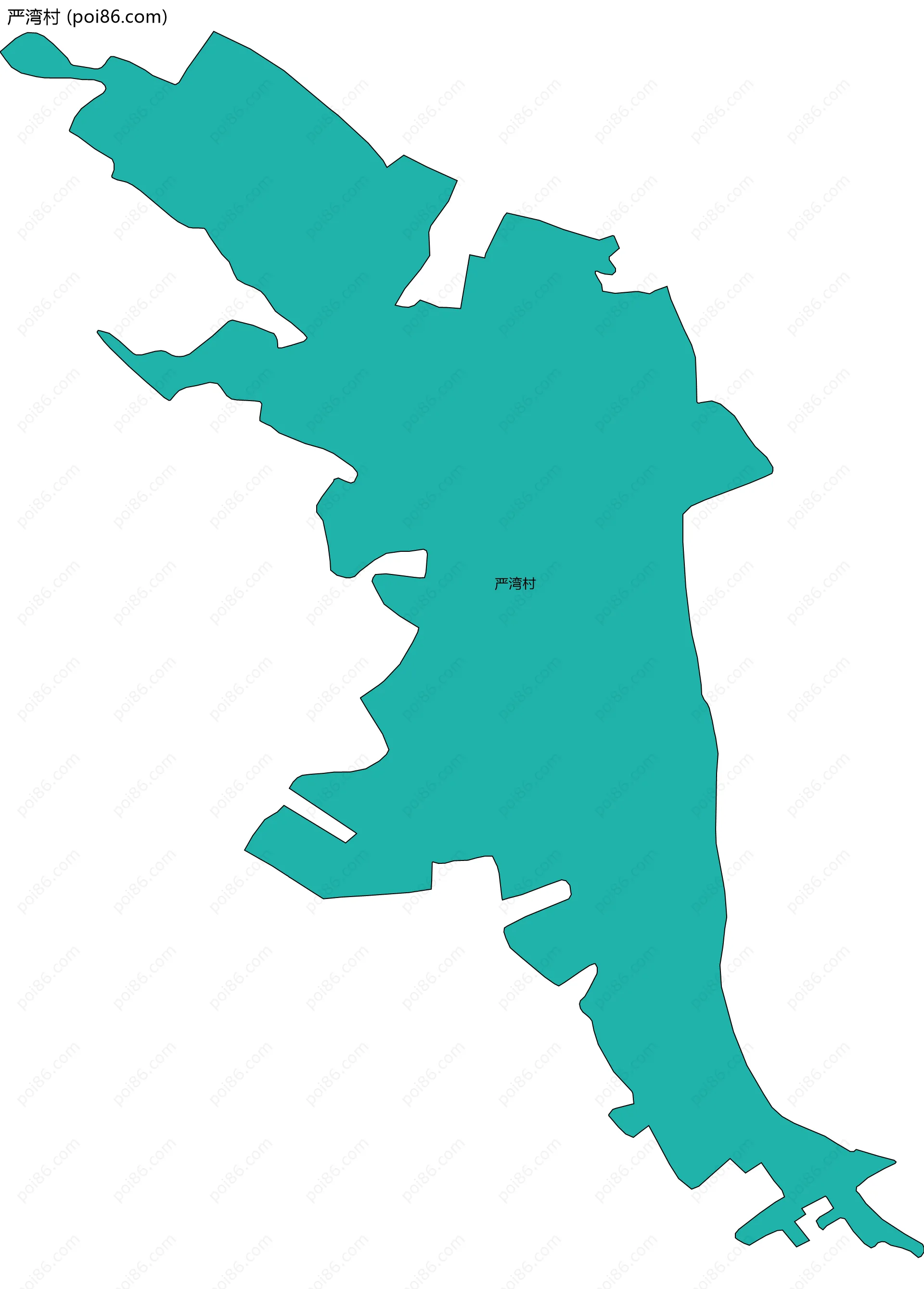 严湾村边界地图