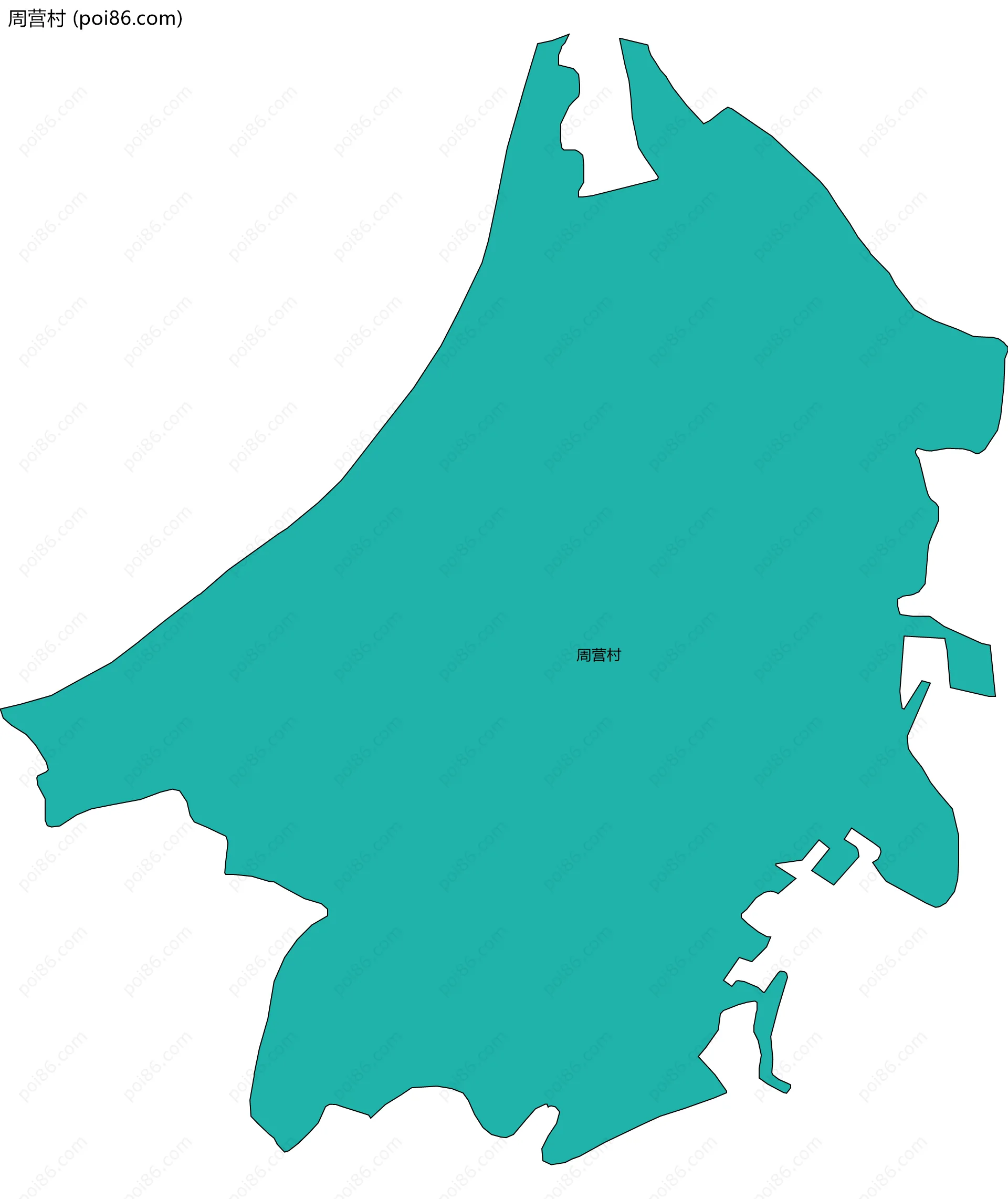 周营村边界地图