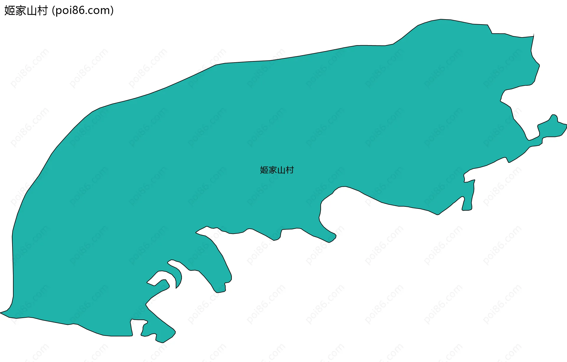姬家山村边界地图