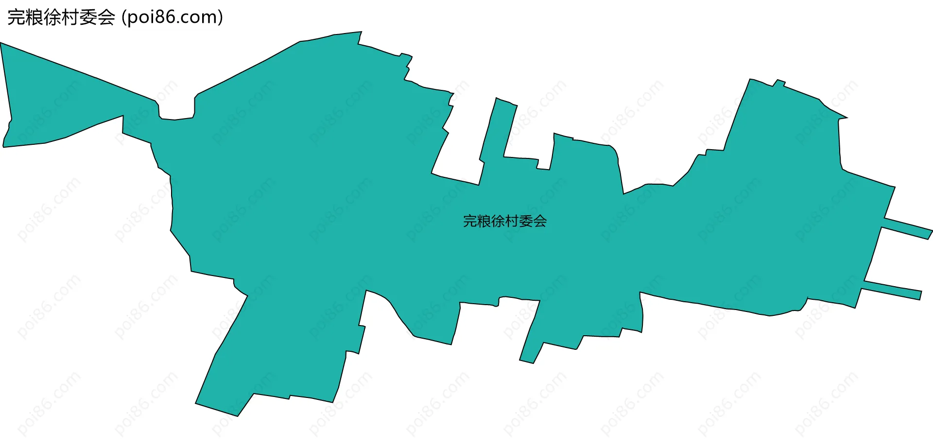 完粮徐村委会边界地图