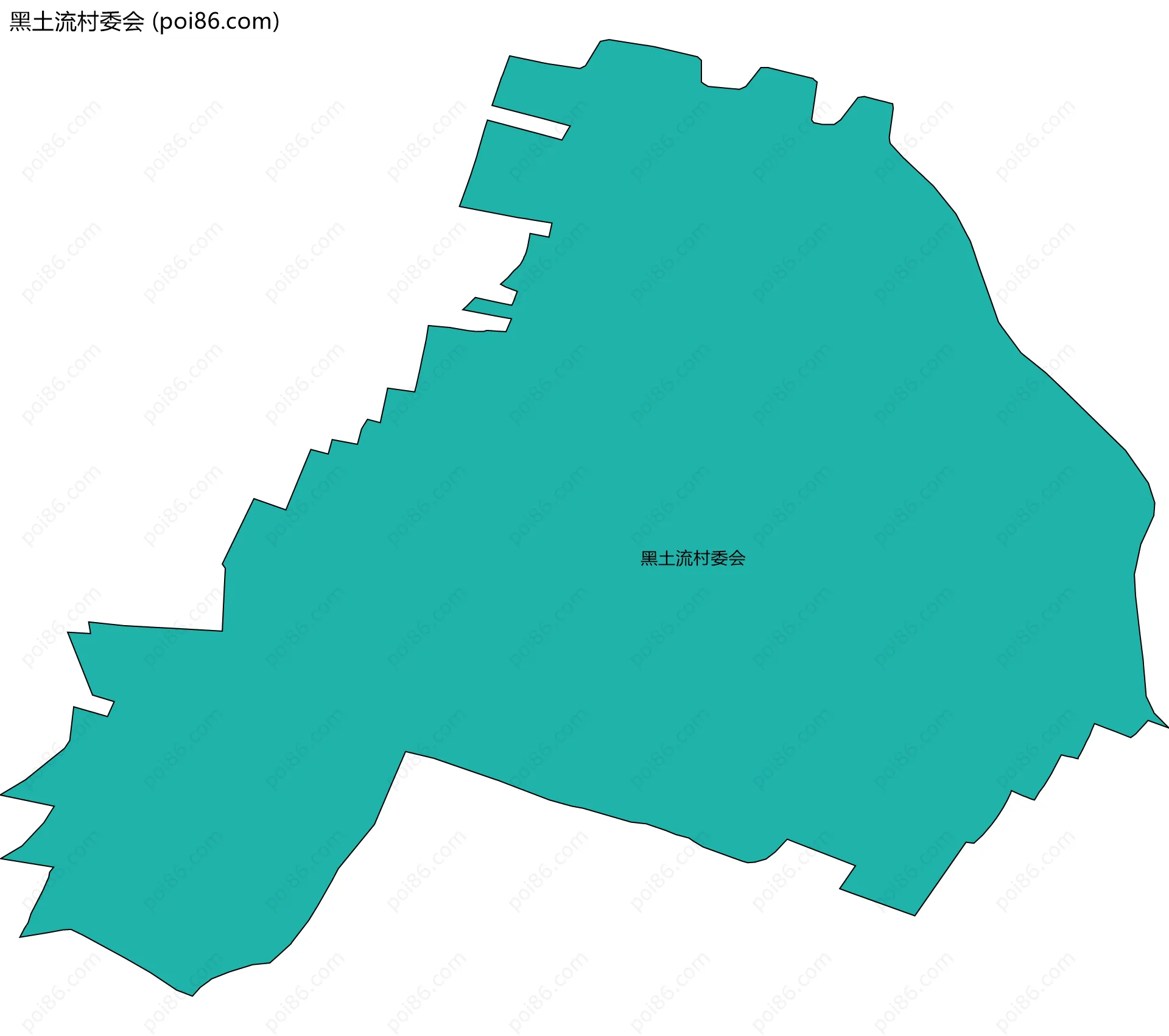 黑土流村委会边界地图