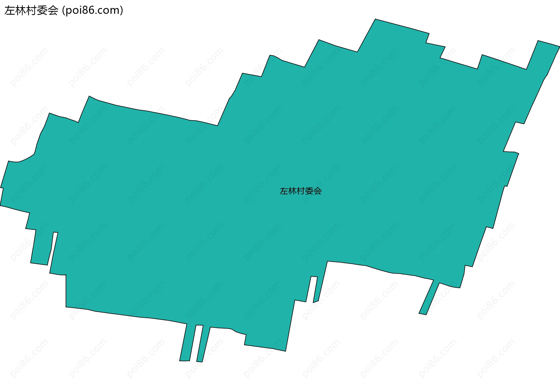 左林村委会边界地图