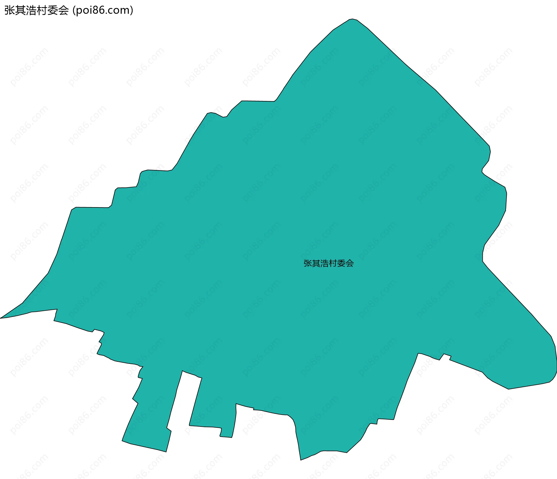 张其浩村委会边界地图