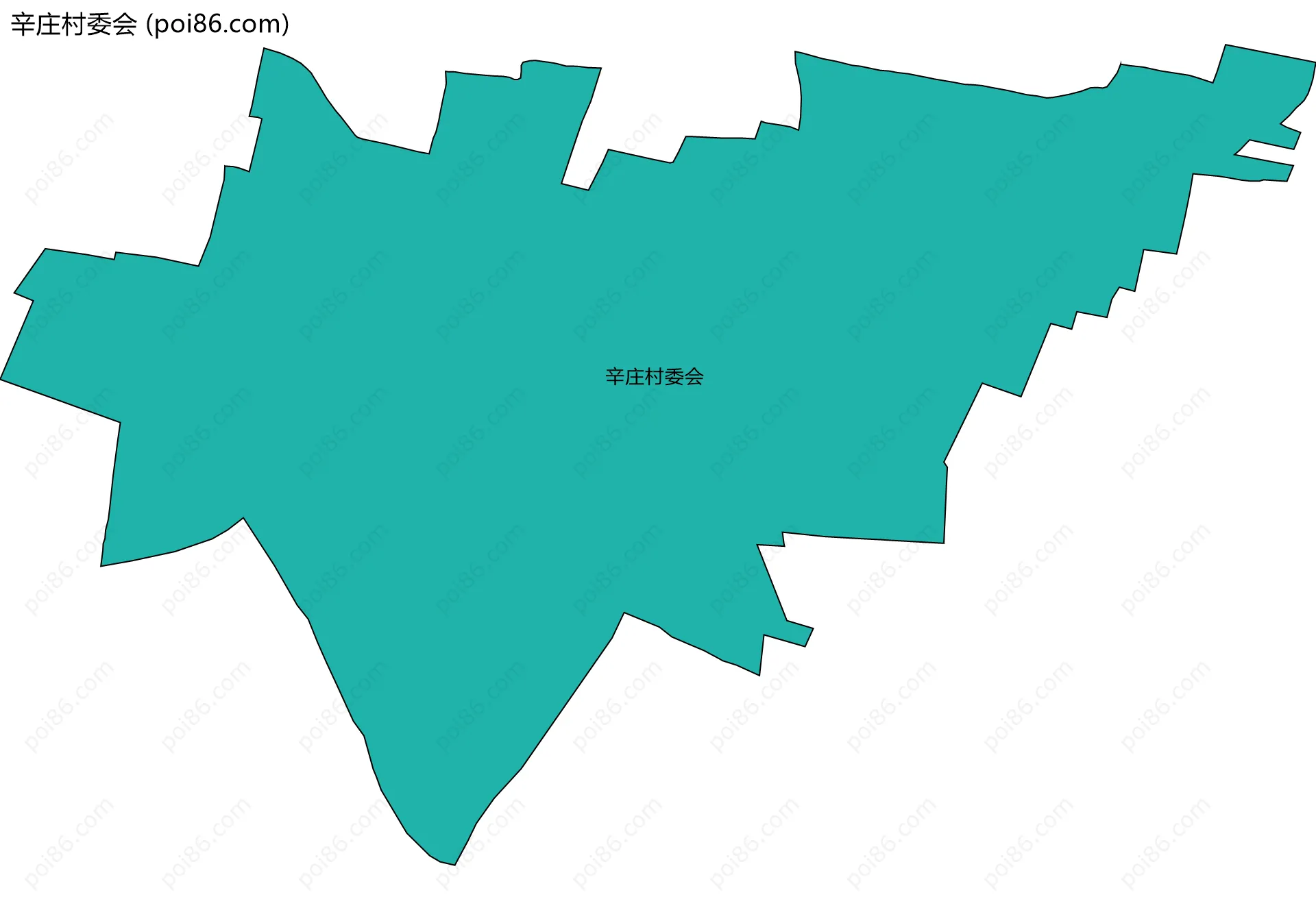 辛庄村委会边界地图