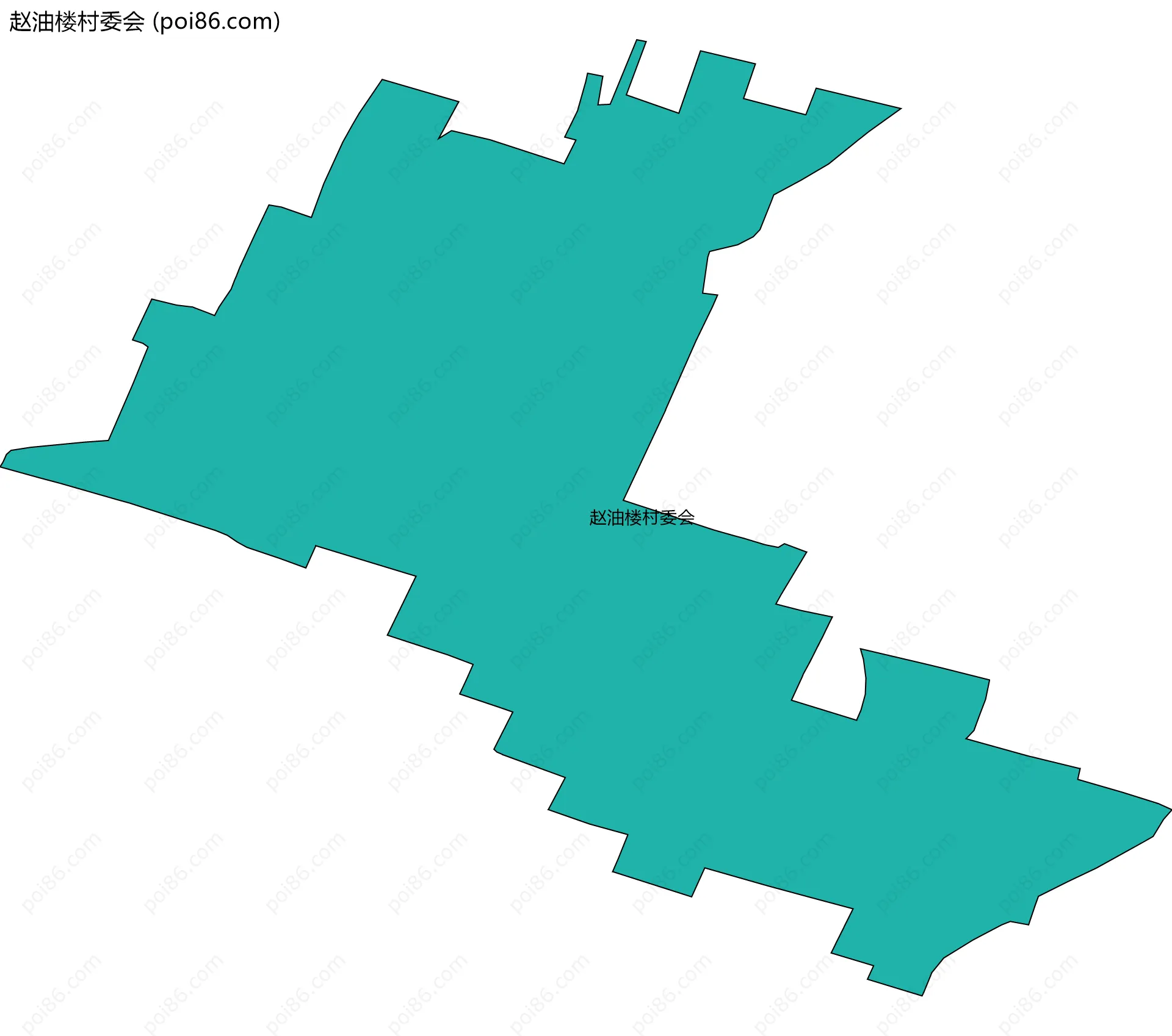 赵油楼村委会边界地图