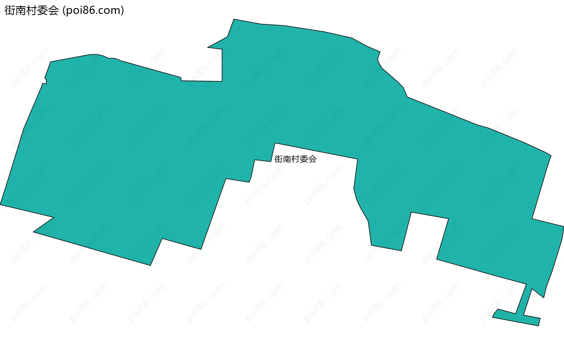 街南村委会边界地图