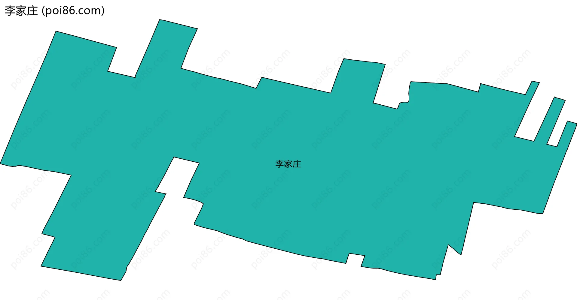 李家庄边界地图