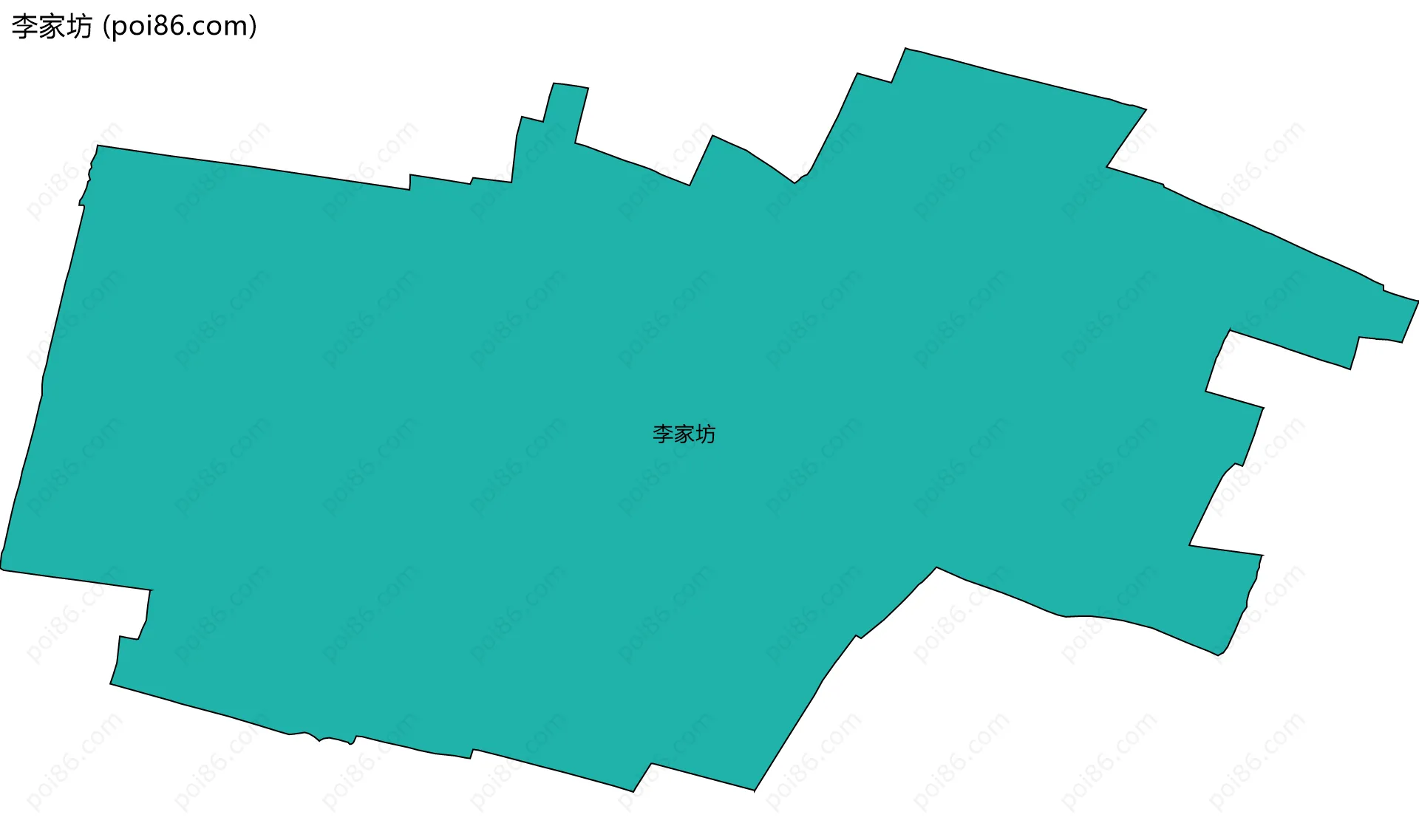 李家坊边界地图