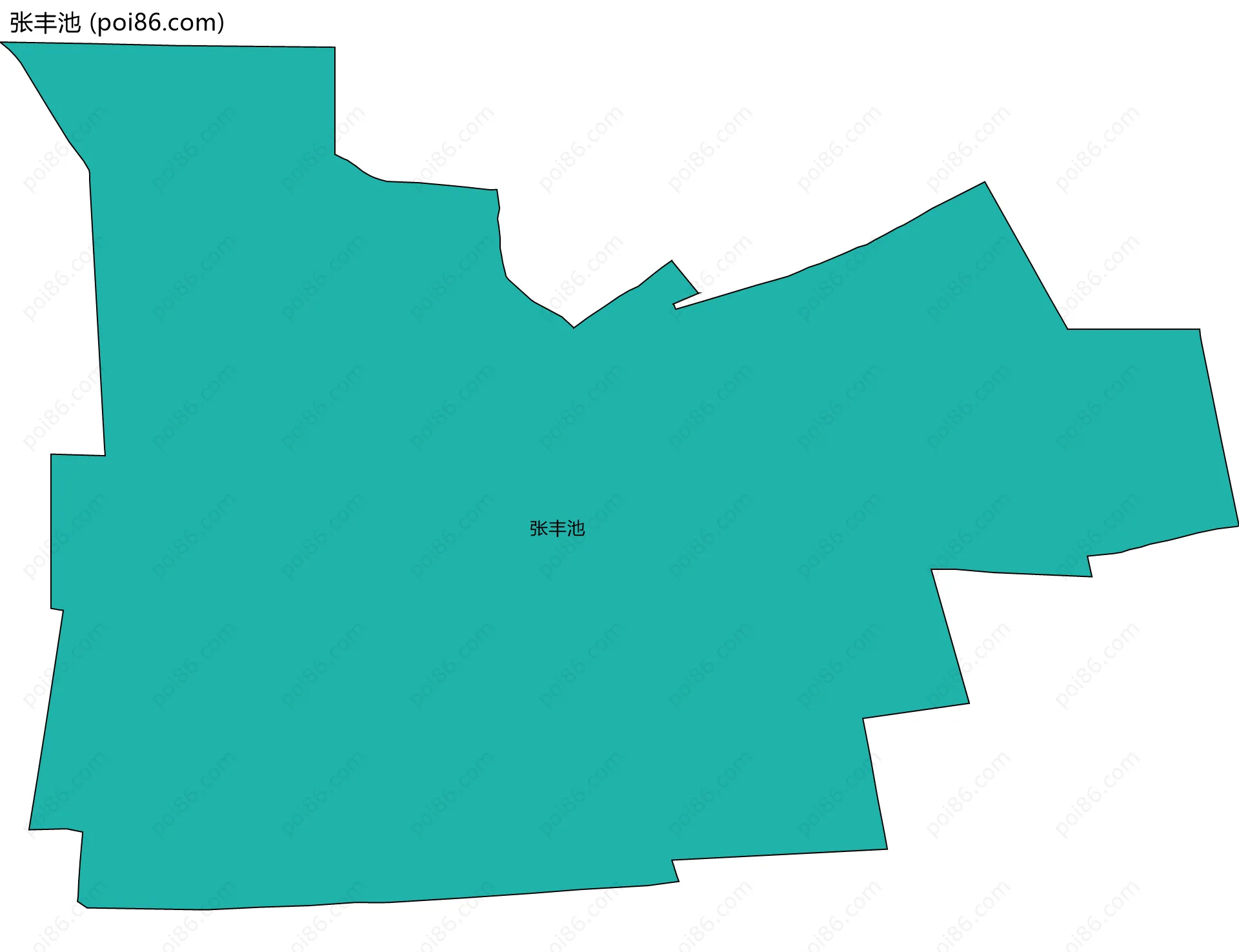 张丰池边界地图
