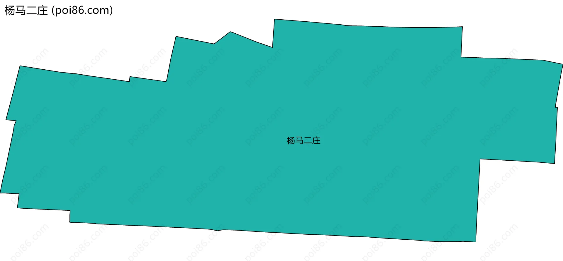 杨马二庄边界地图