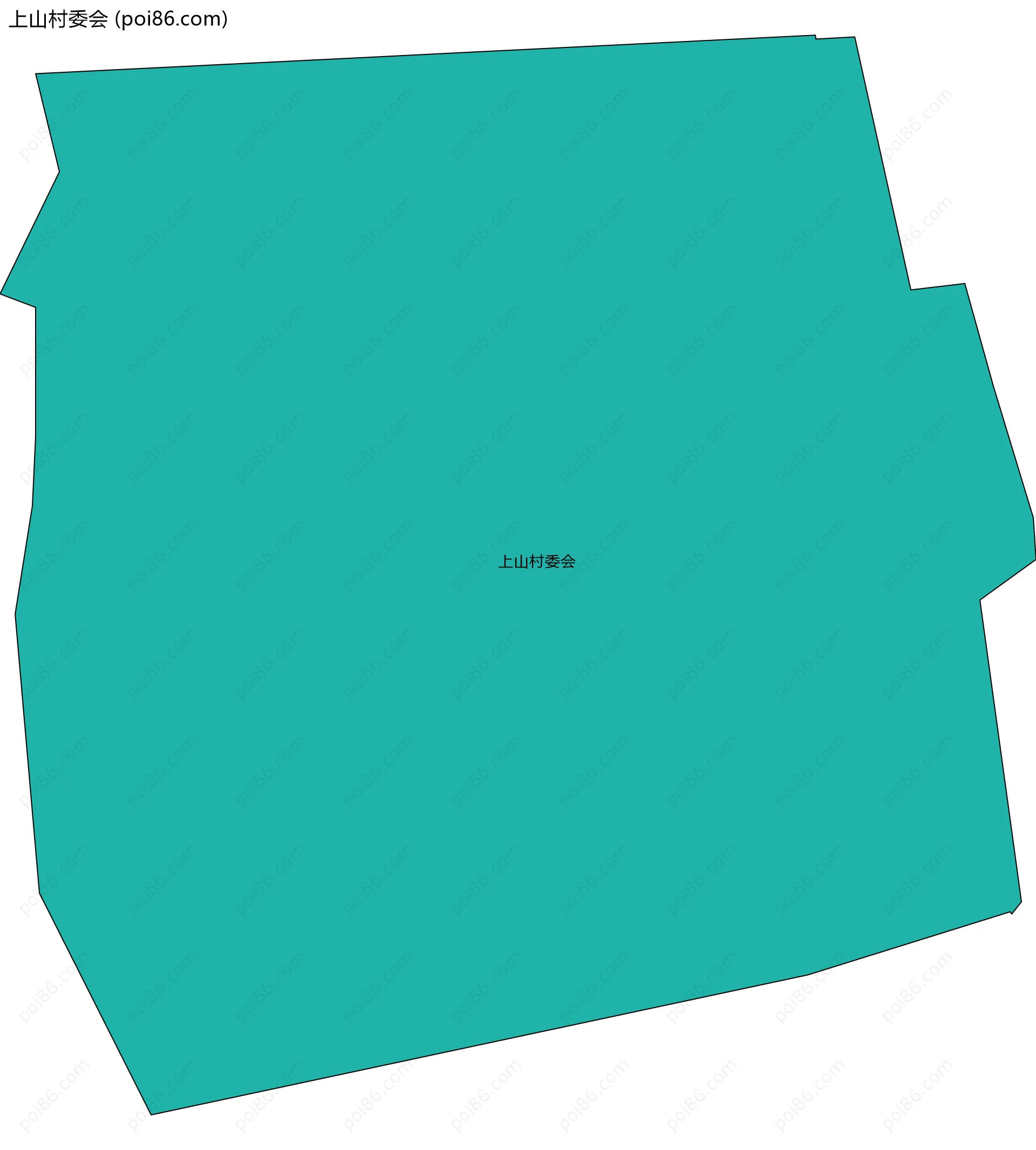 上山村委会边界地图