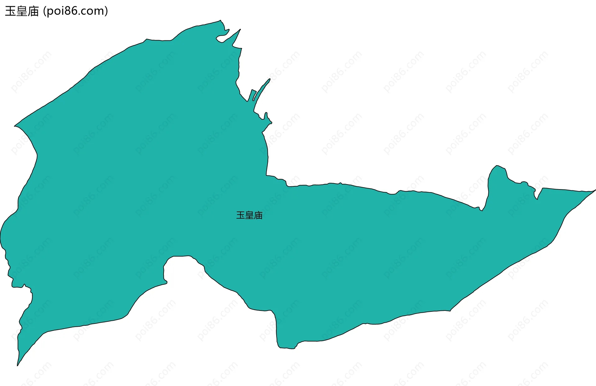 玉皇庙边界地图