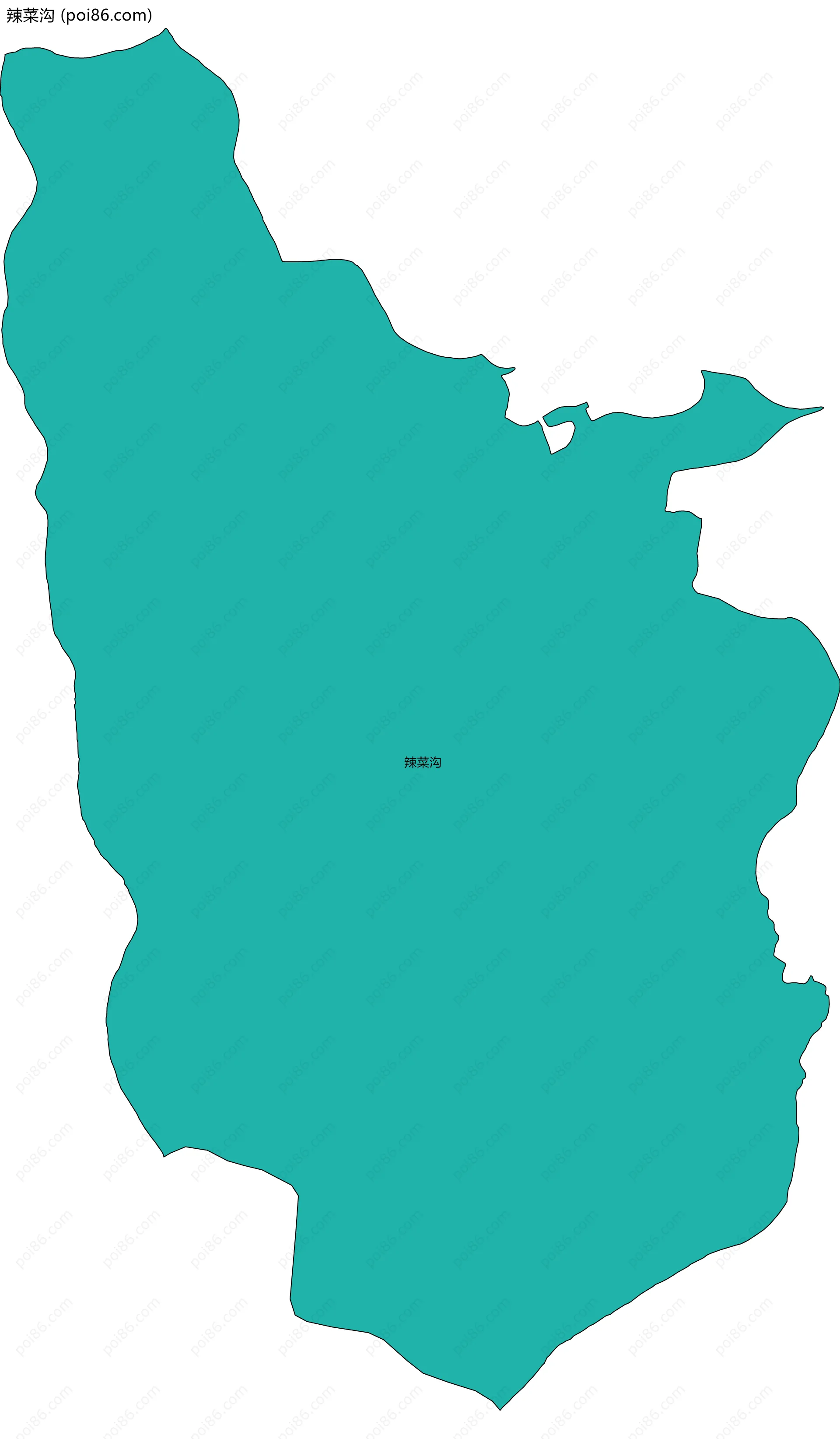 辣菜沟边界地图