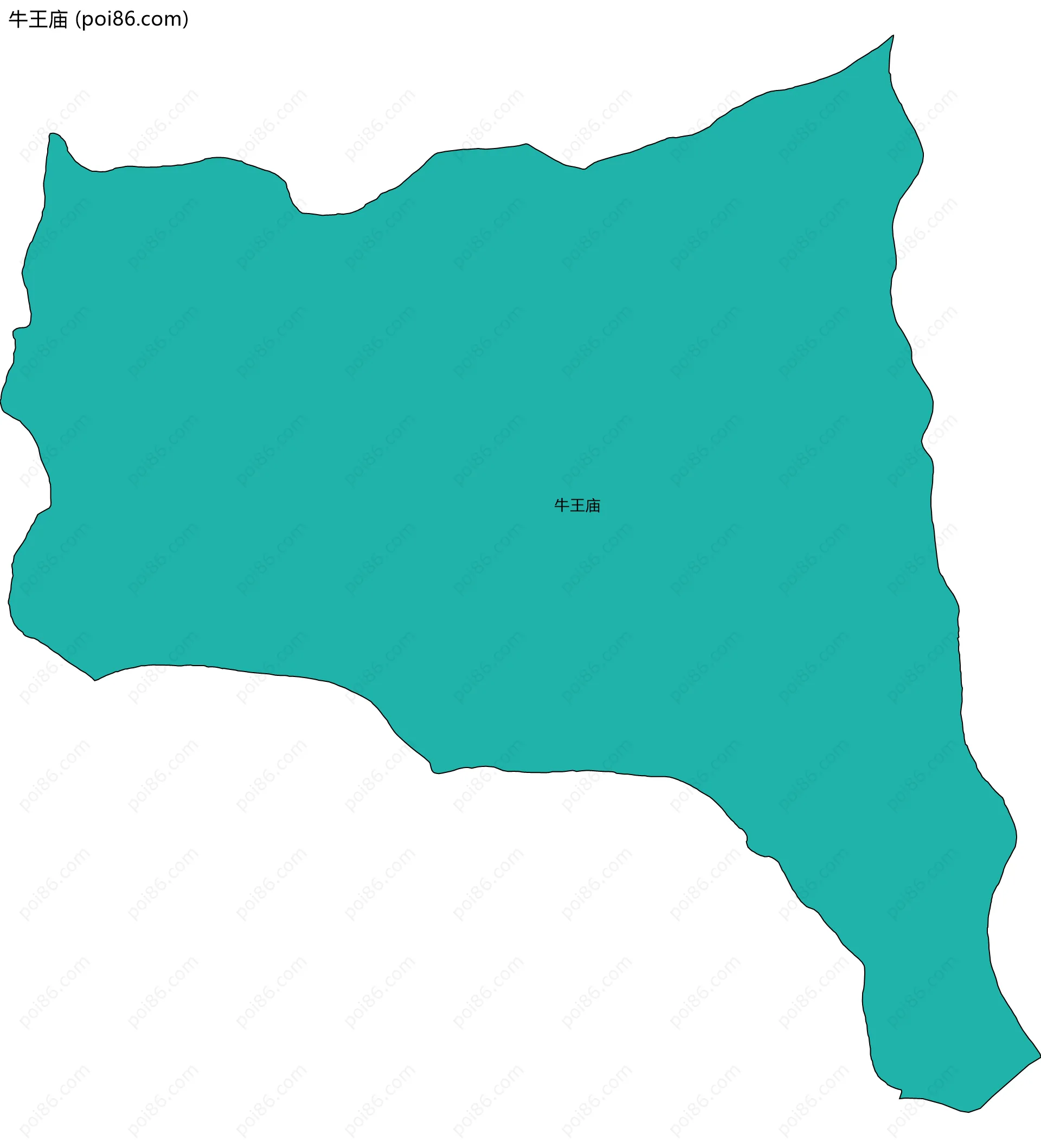 牛王庙边界地图