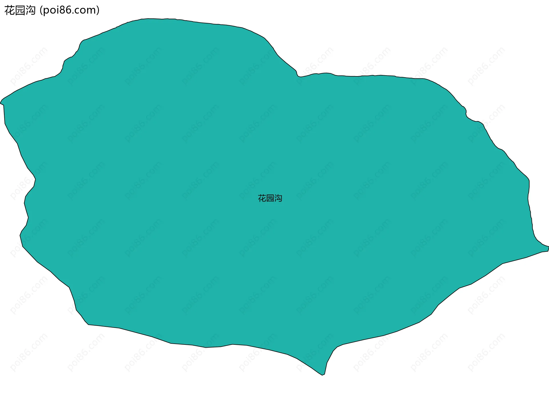 花园沟边界地图