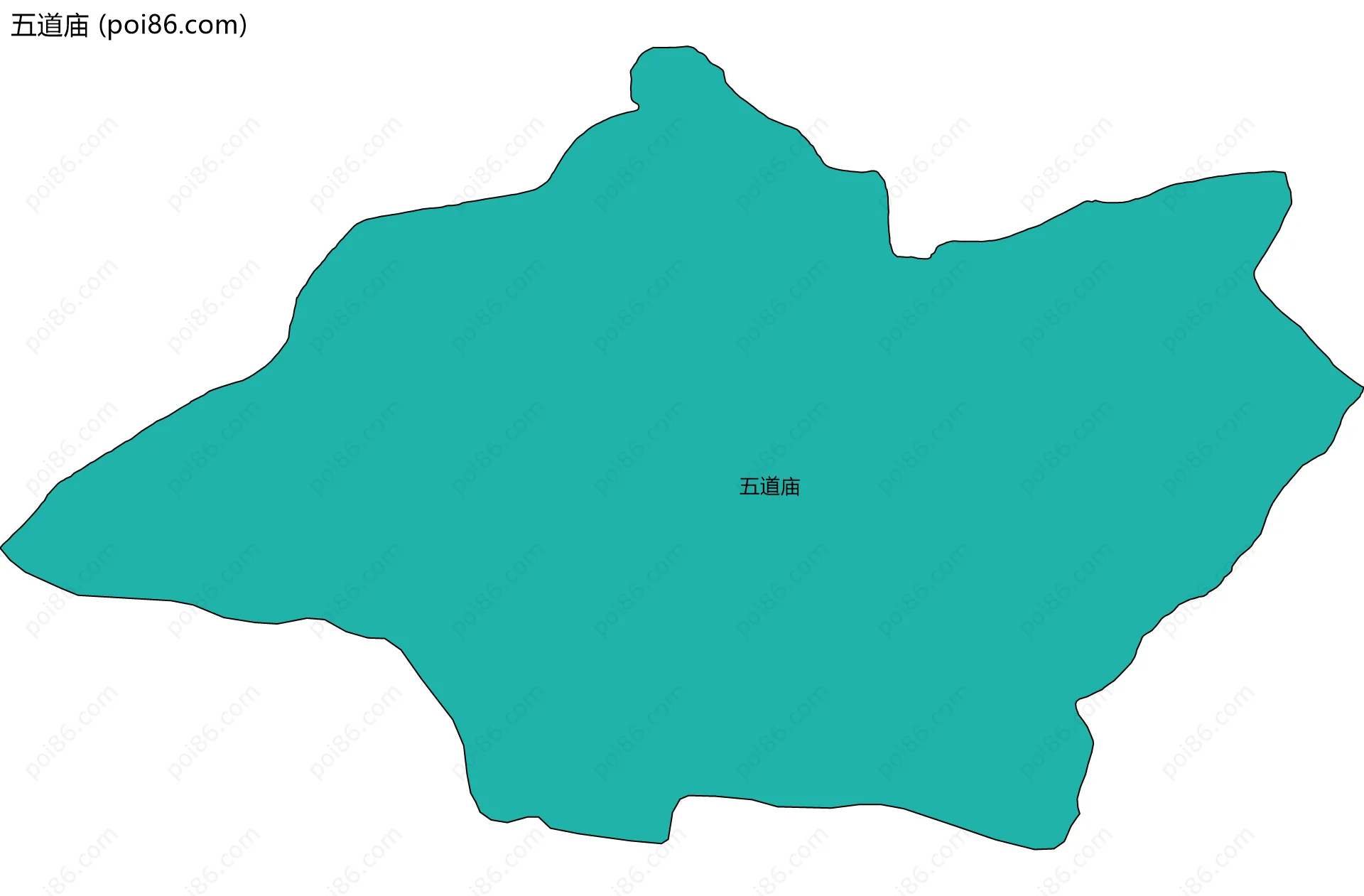 五道庙边界地图