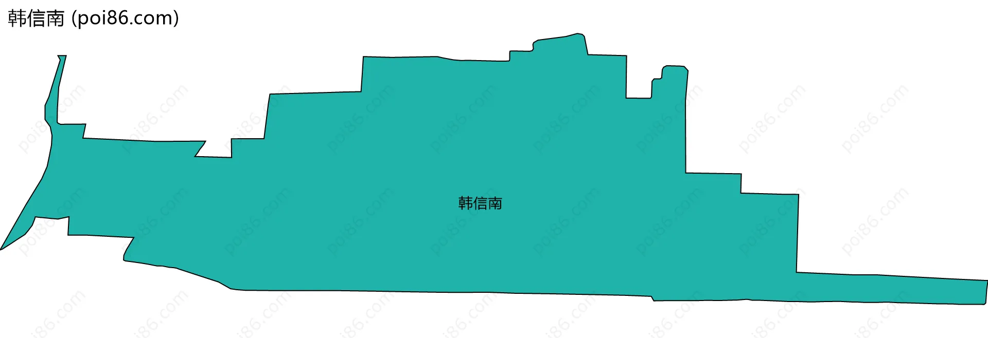 韩信南边界地图