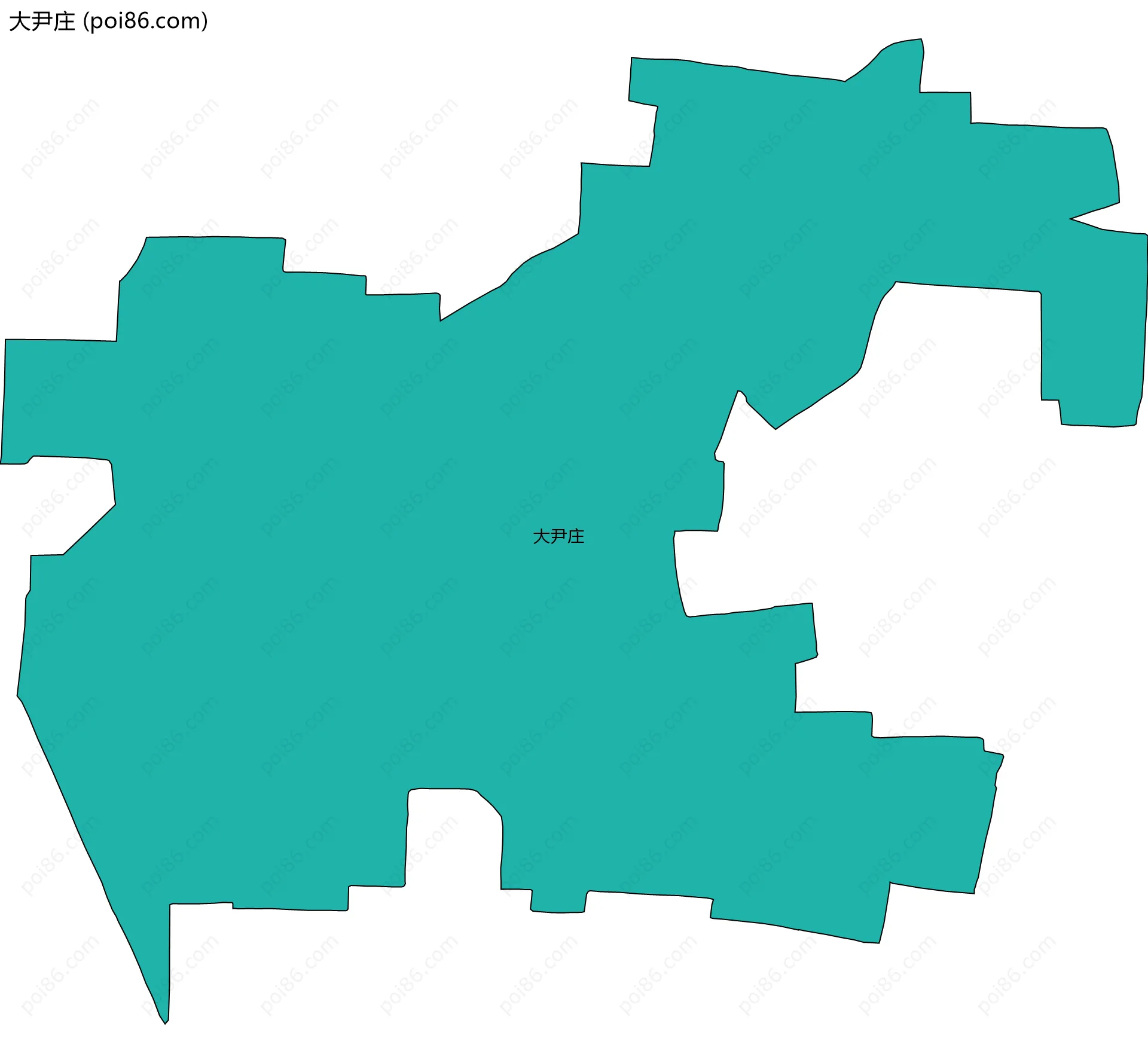 大尹庄边界地图