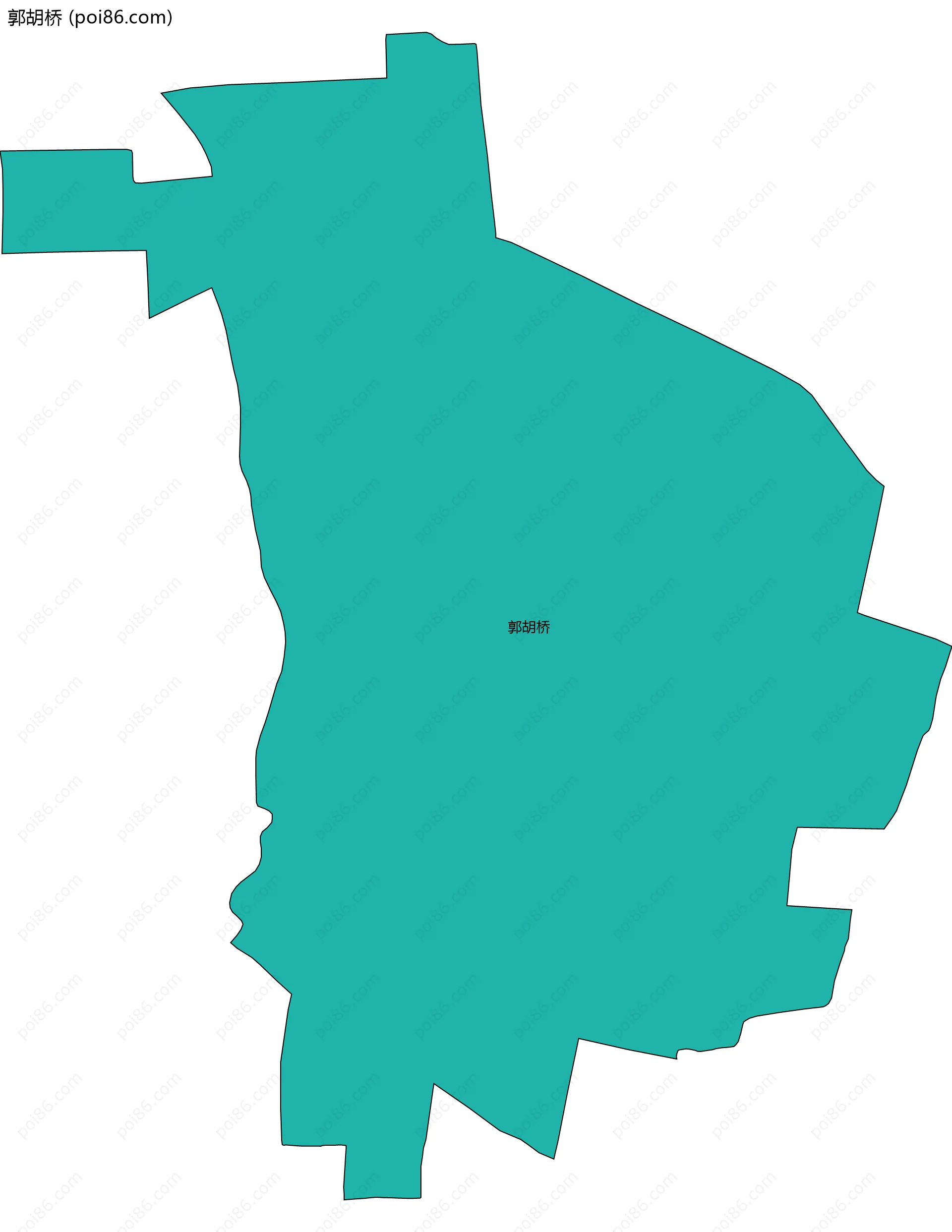 郭胡桥边界地图