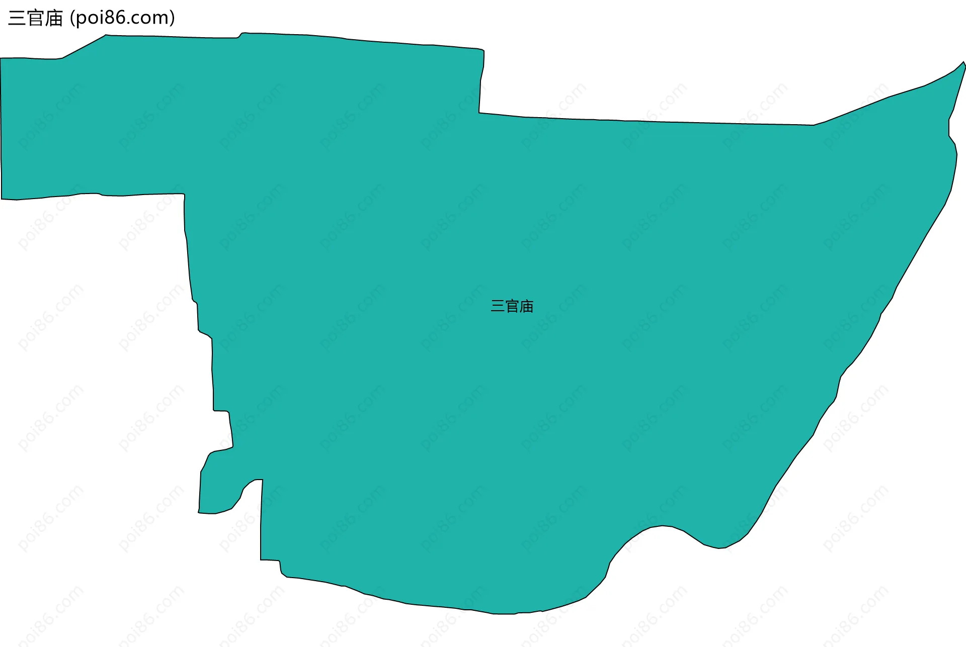三官庙边界地图