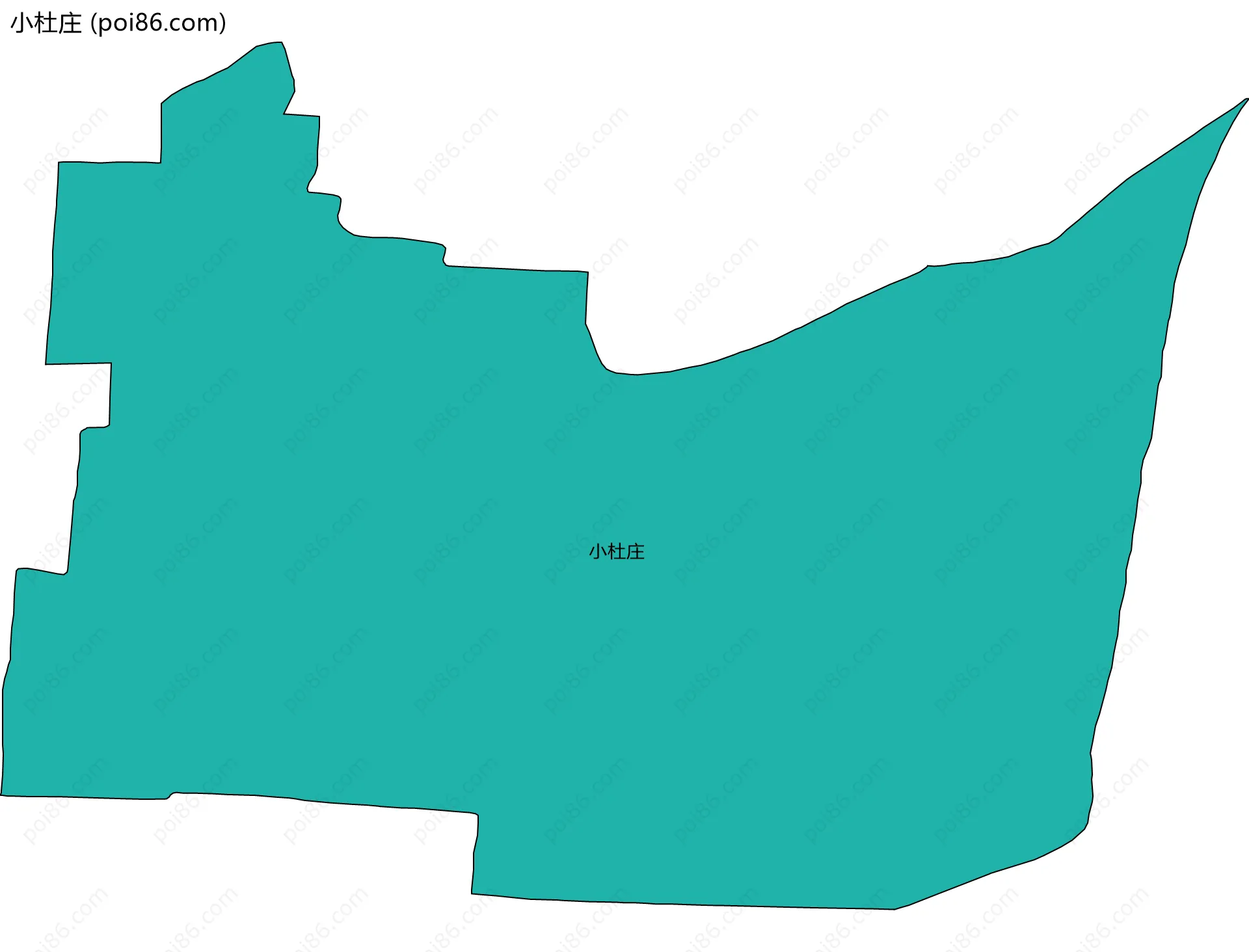 小杜庄边界地图