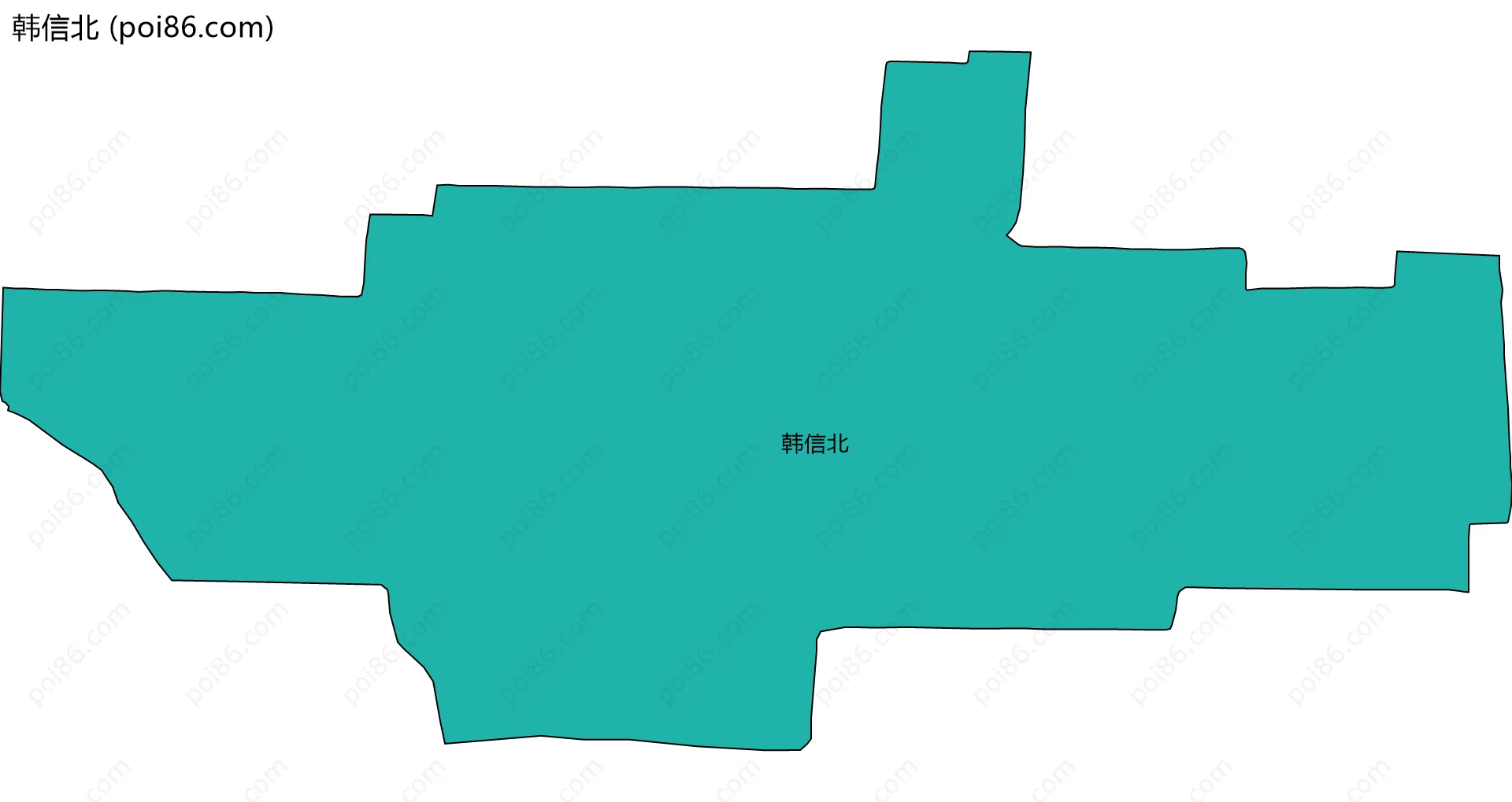 韩信北边界地图