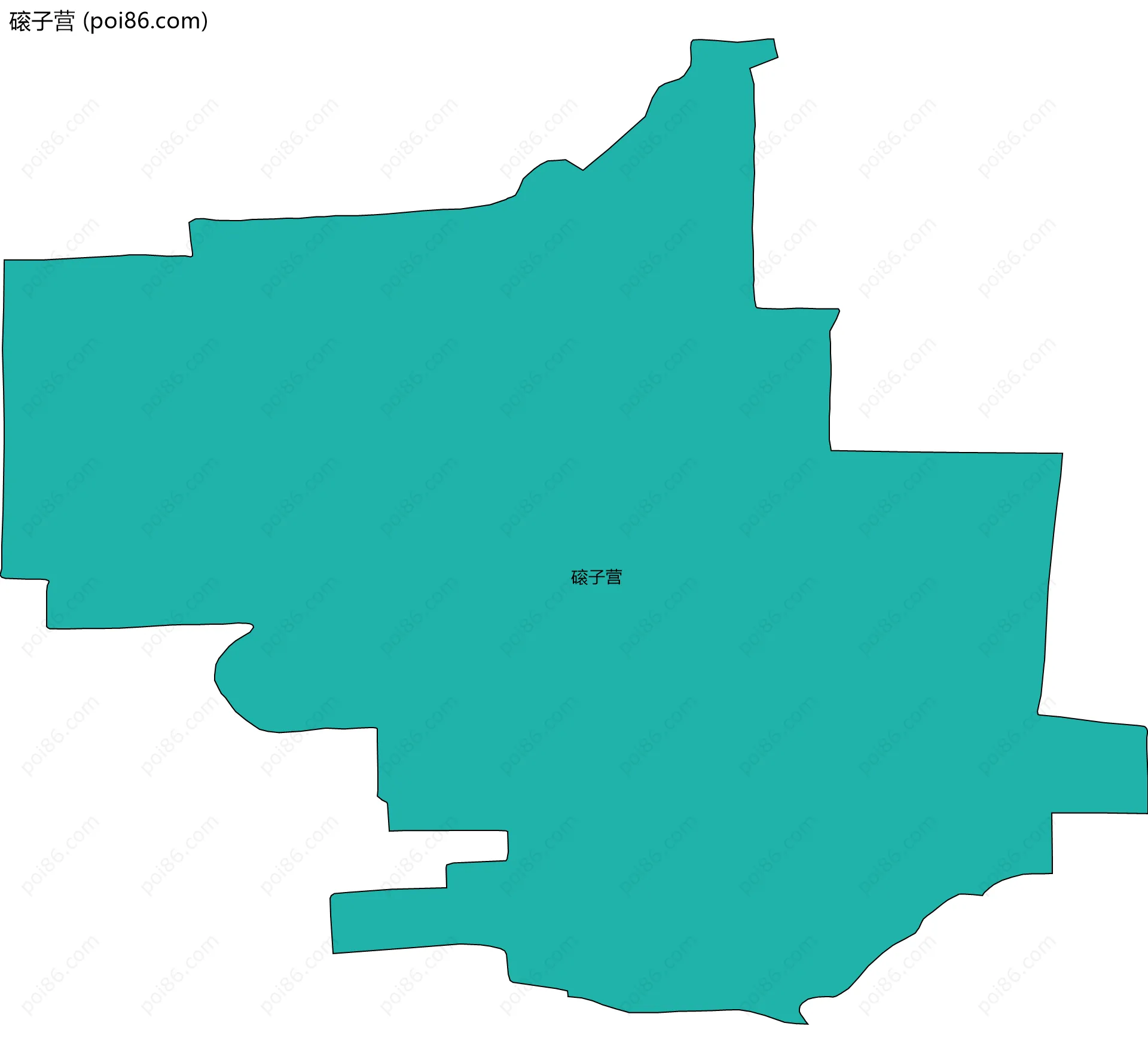 磙子营边界地图