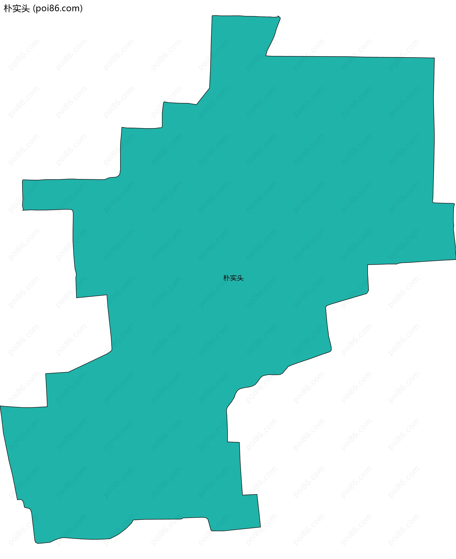 朴实头边界地图