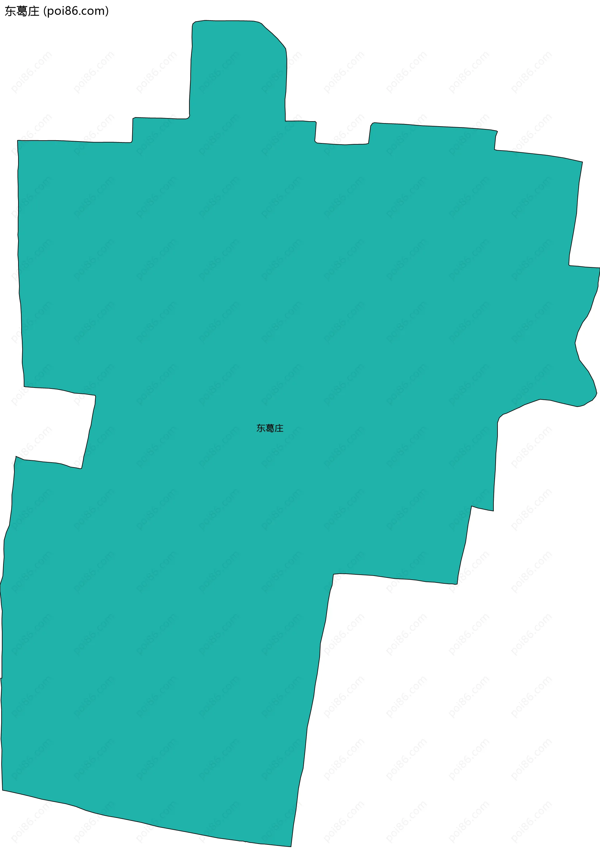 东葛庄边界地图