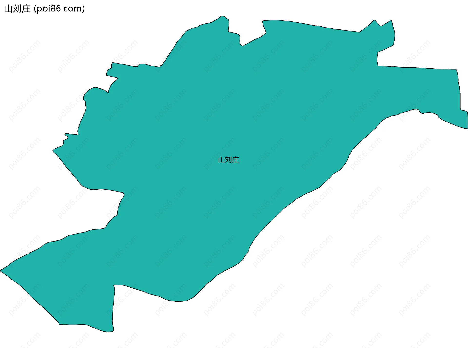 山刘庄边界地图
