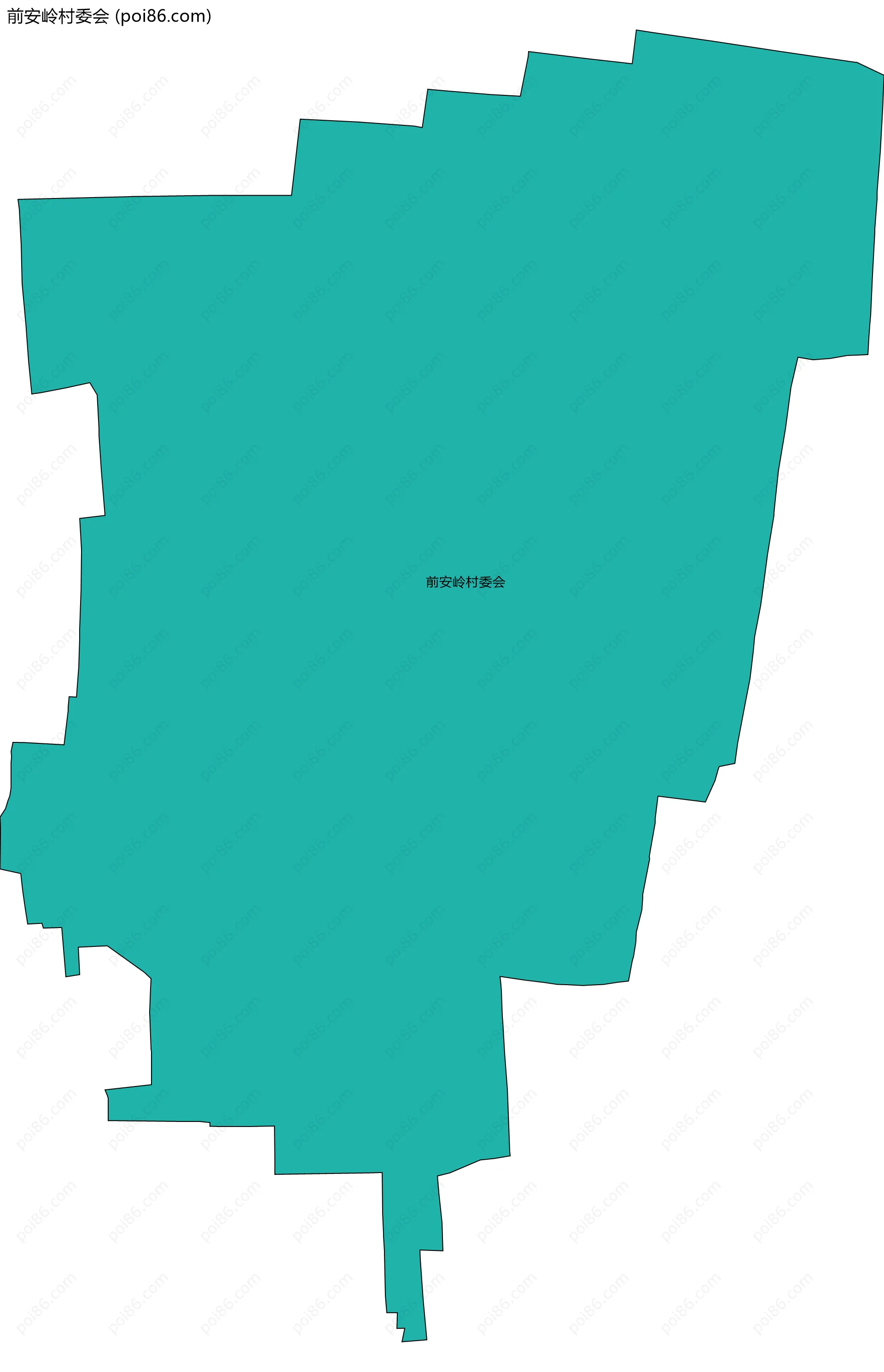 前安岭村委会边界地图