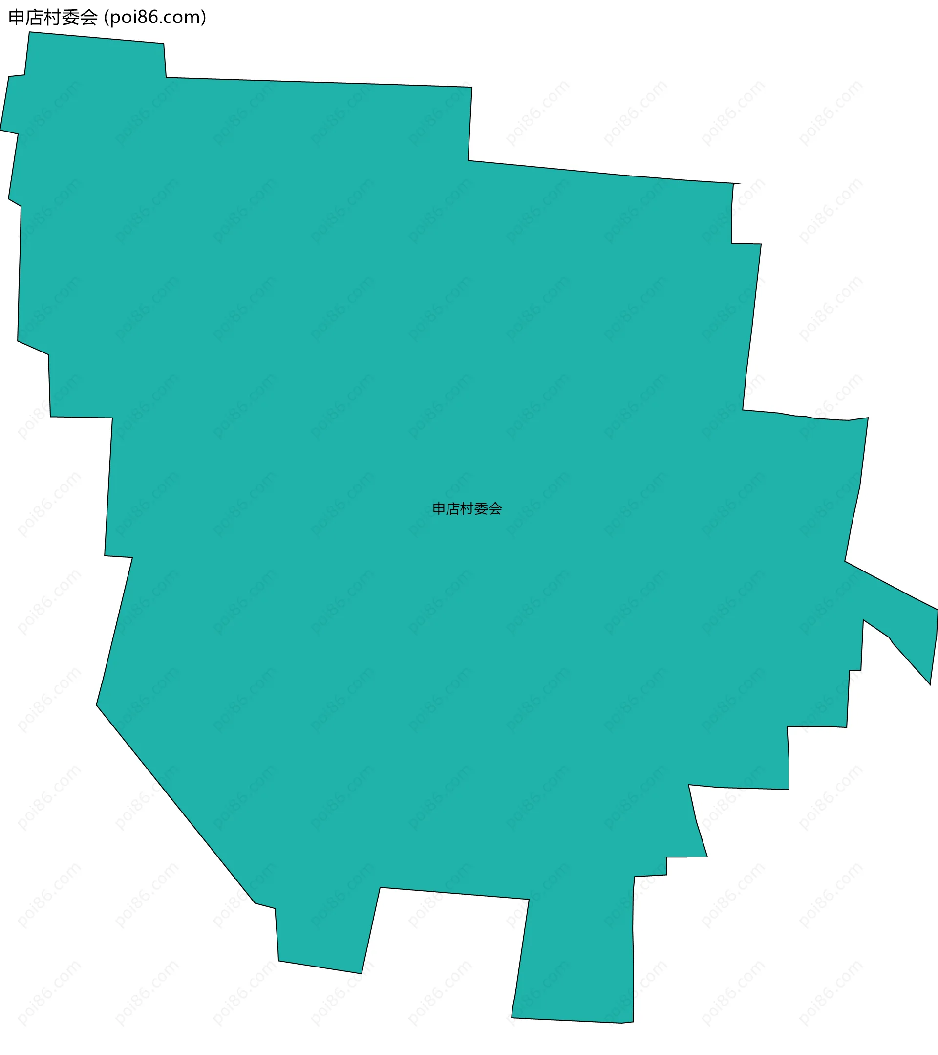 申店村委会边界地图