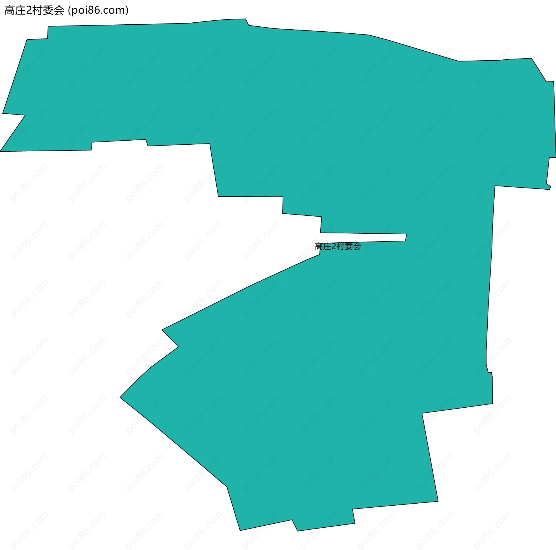 高庄2村委会边界地图