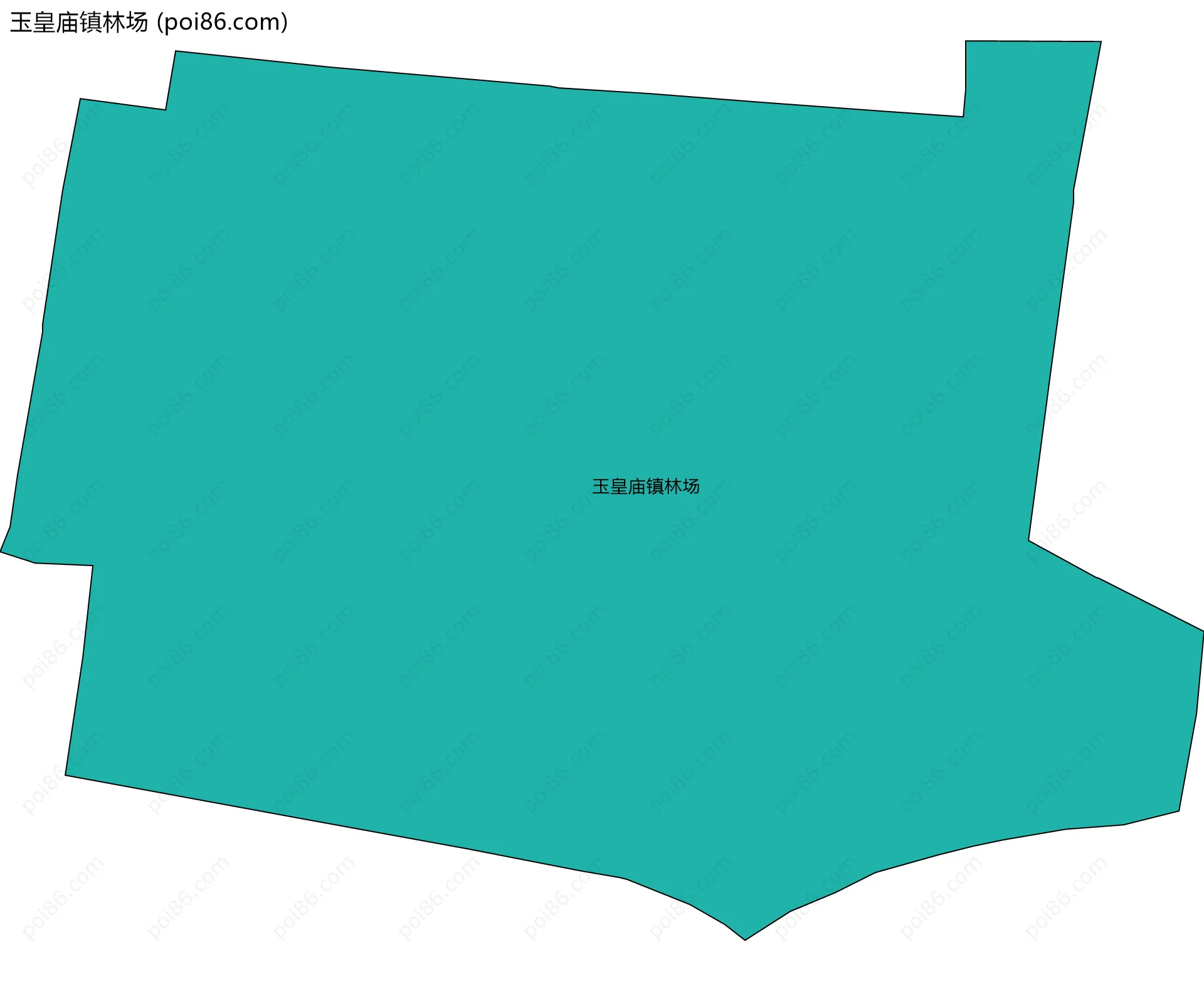 玉皇庙镇林场边界地图
