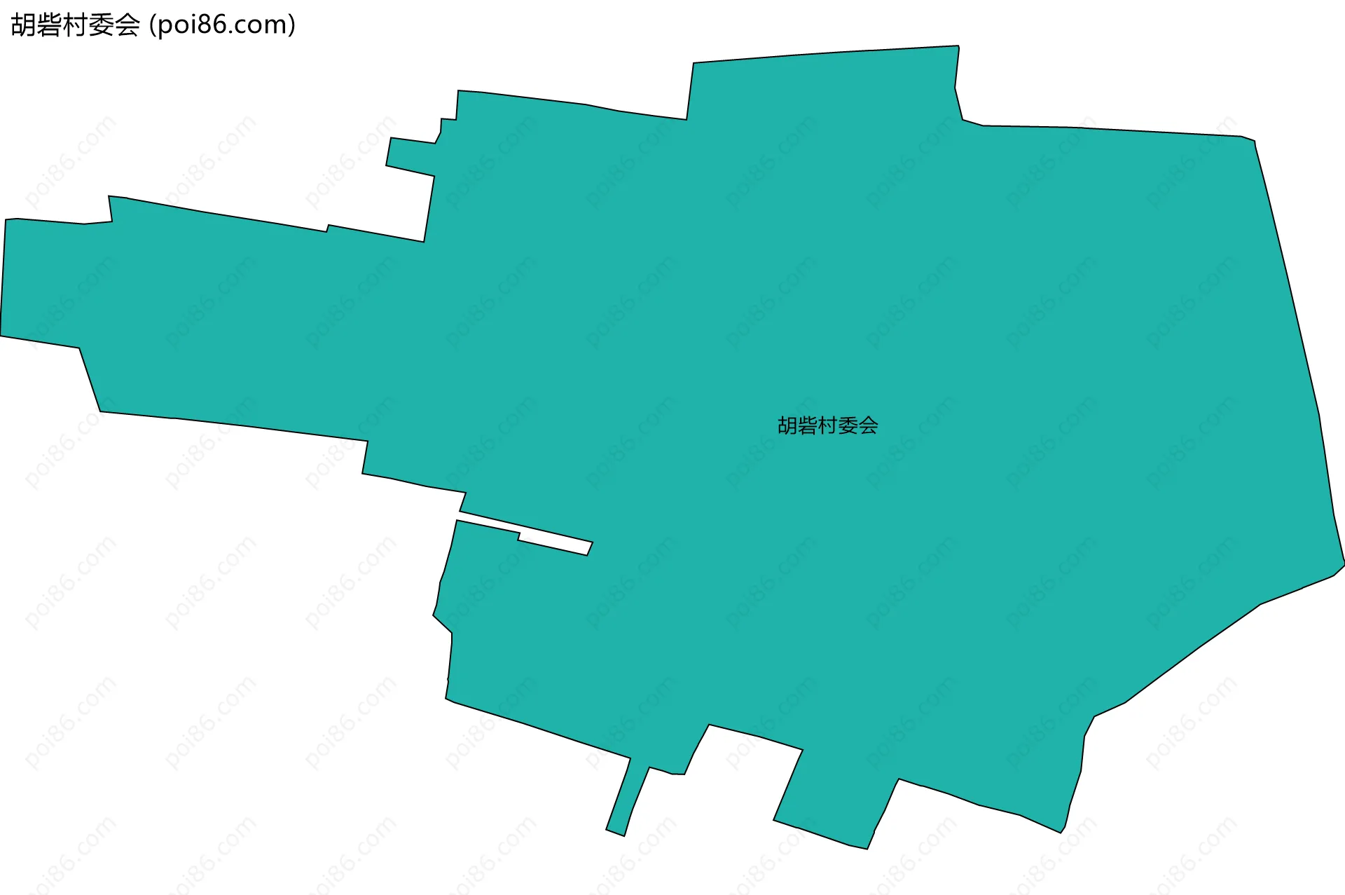胡砦村委会边界地图