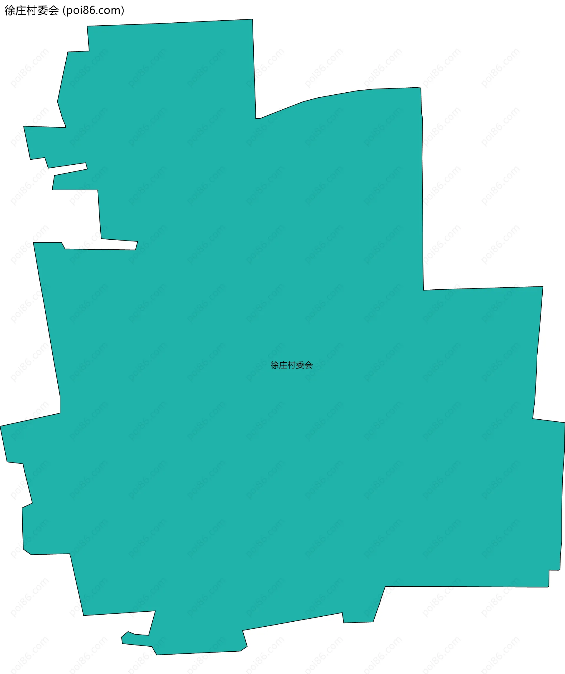 徐庄村委会边界地图