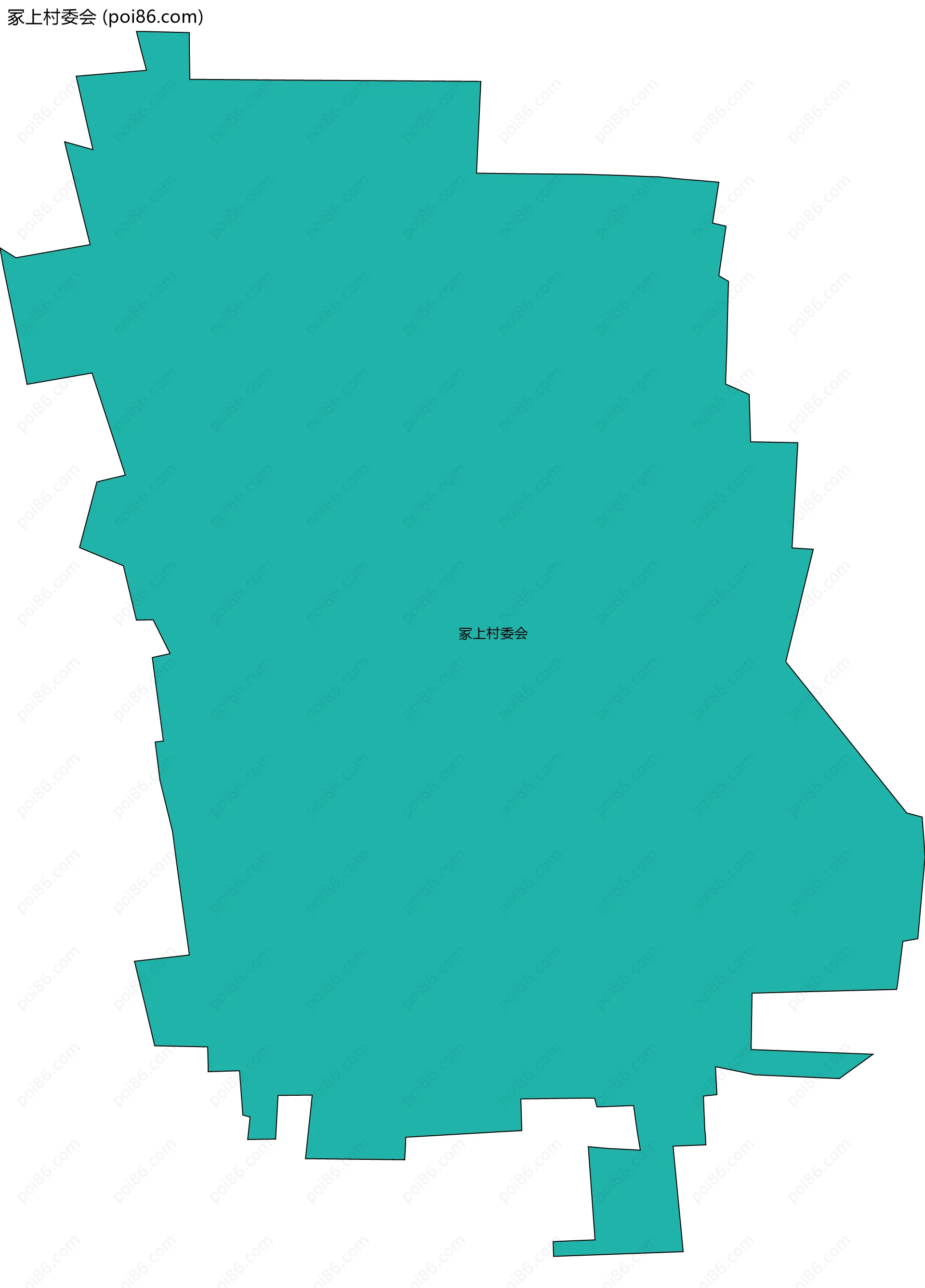 冢上村委会边界地图
