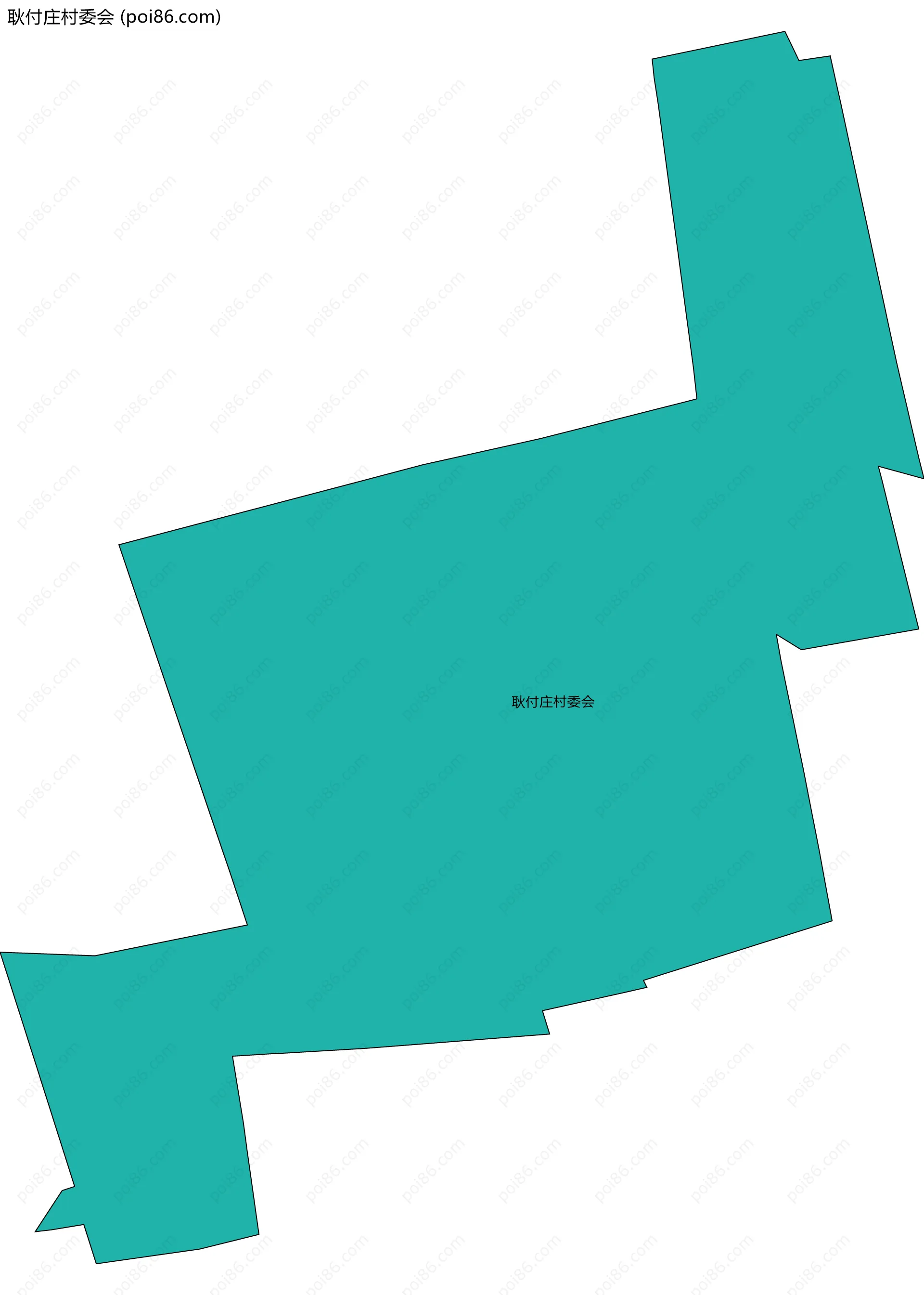 耿付庄村委会边界地图