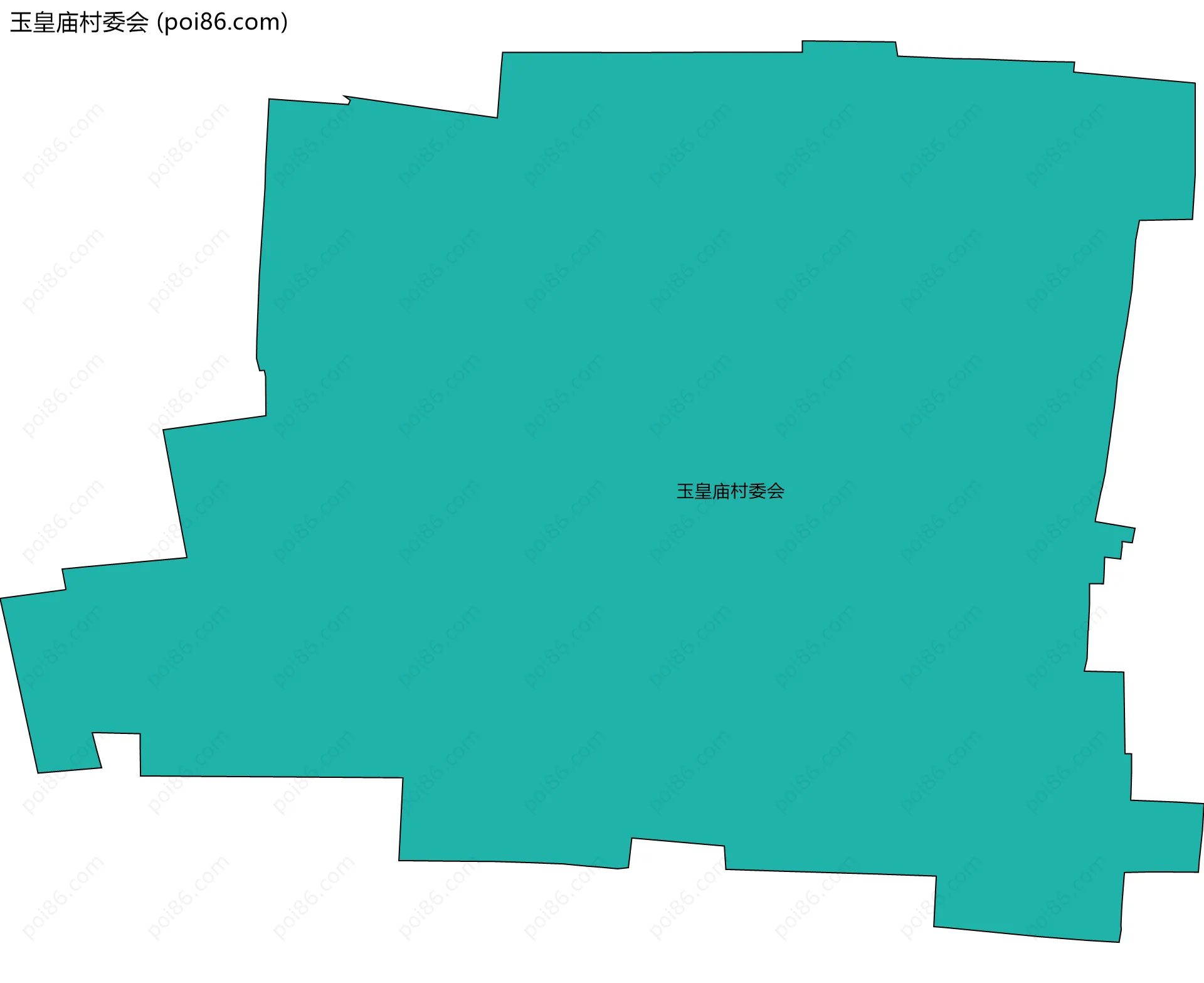 玉皇庙村委会边界地图
