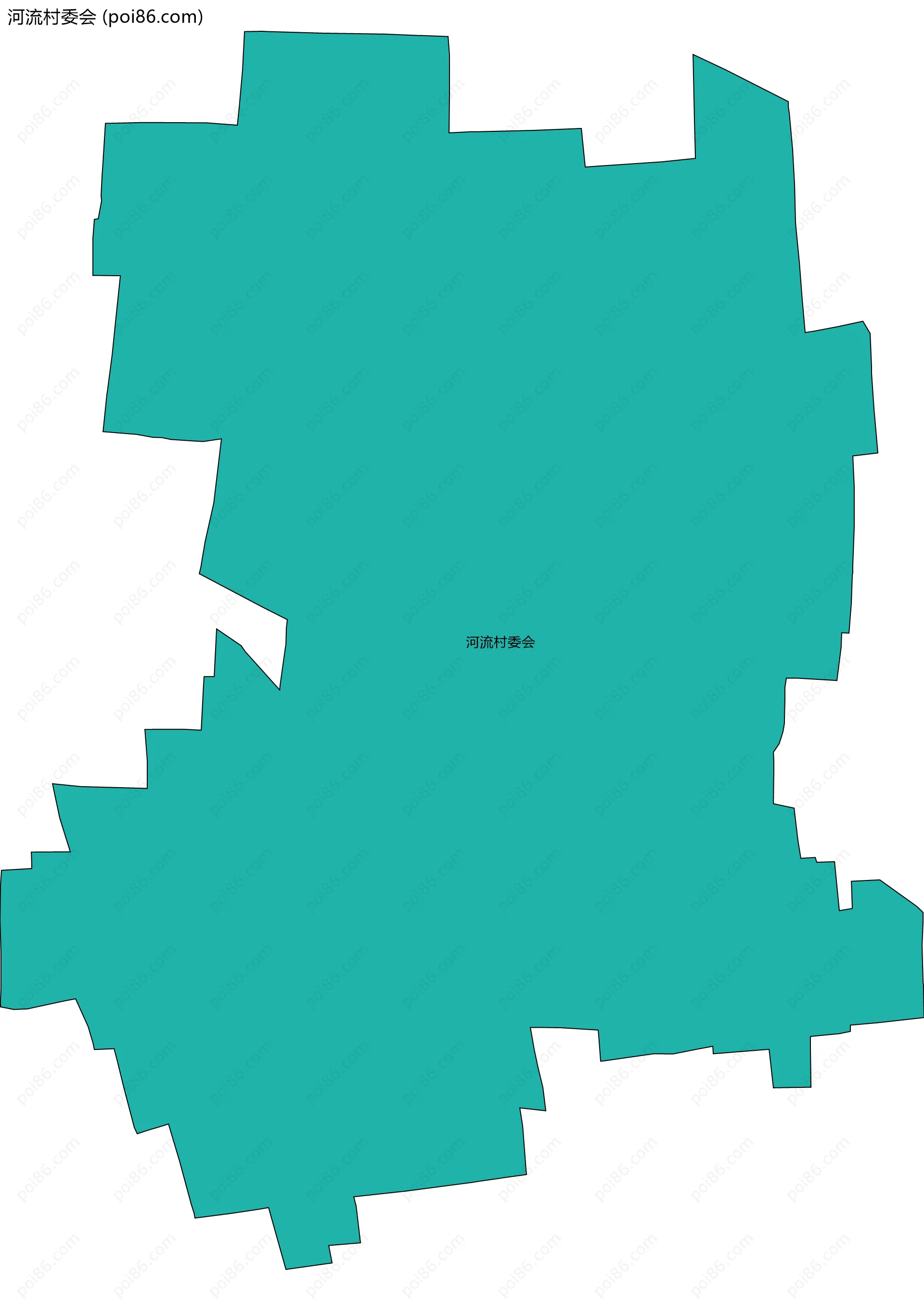 河流村委会边界地图