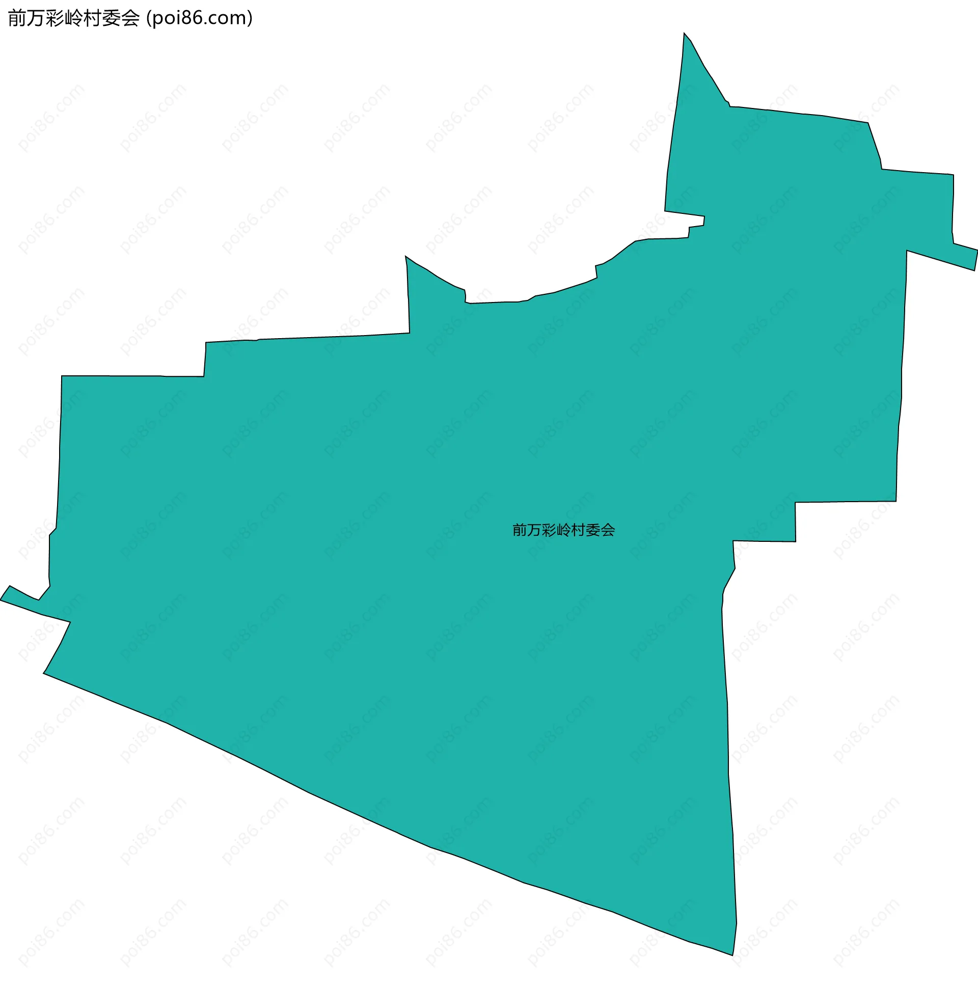 前万彩岭村委会边界地图