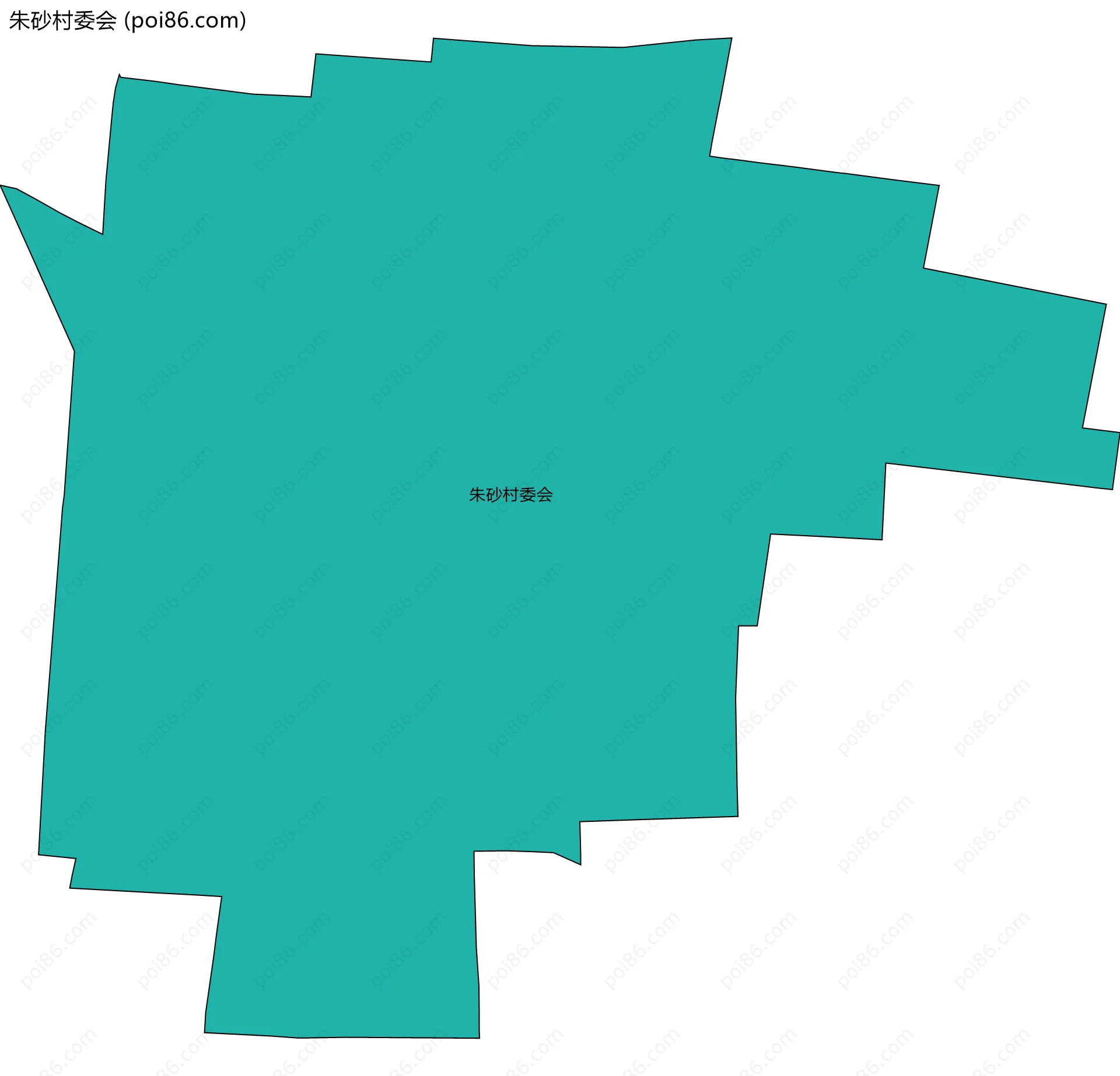 朱砂村委会边界地图