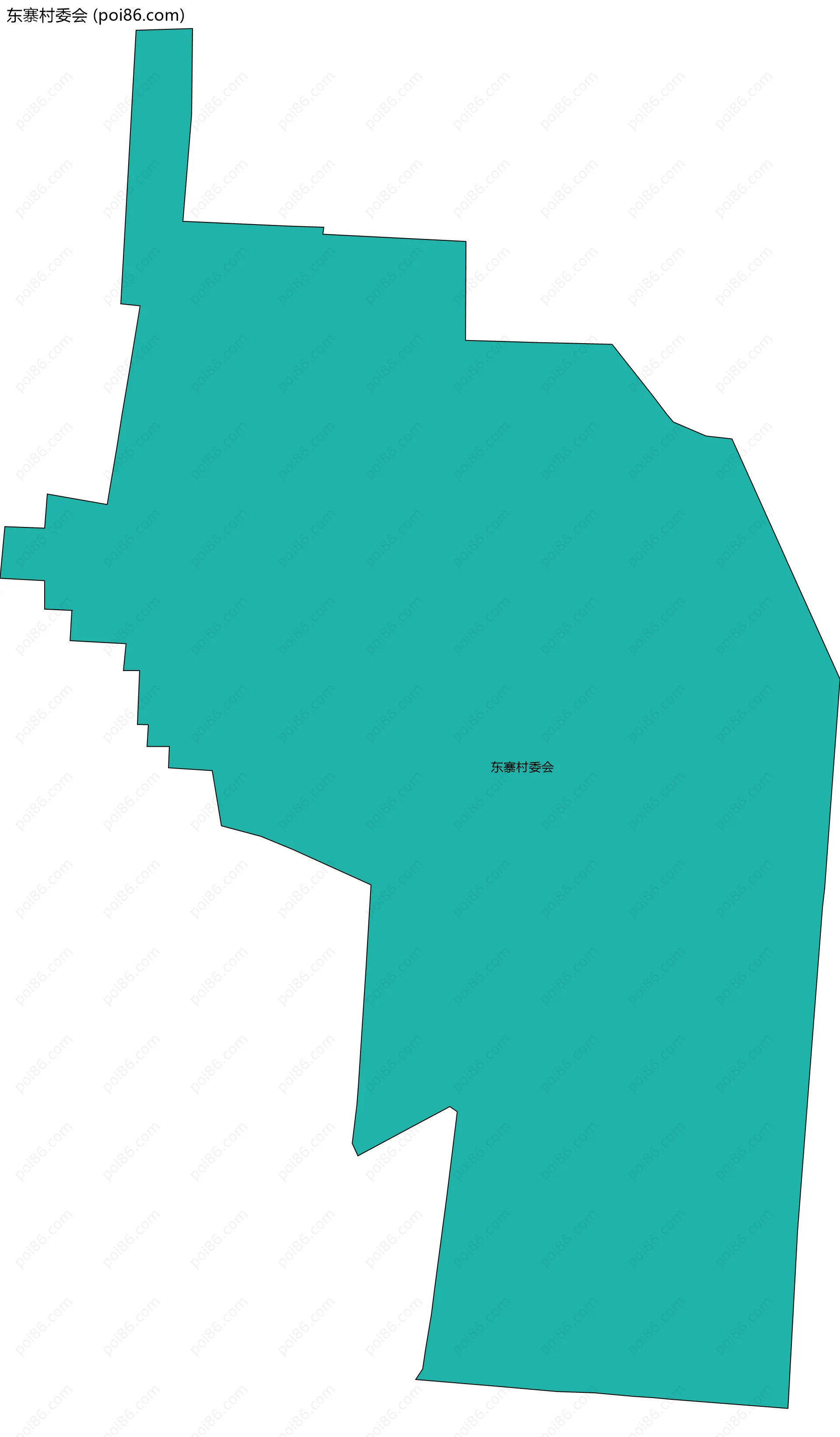 东寨村委会边界地图