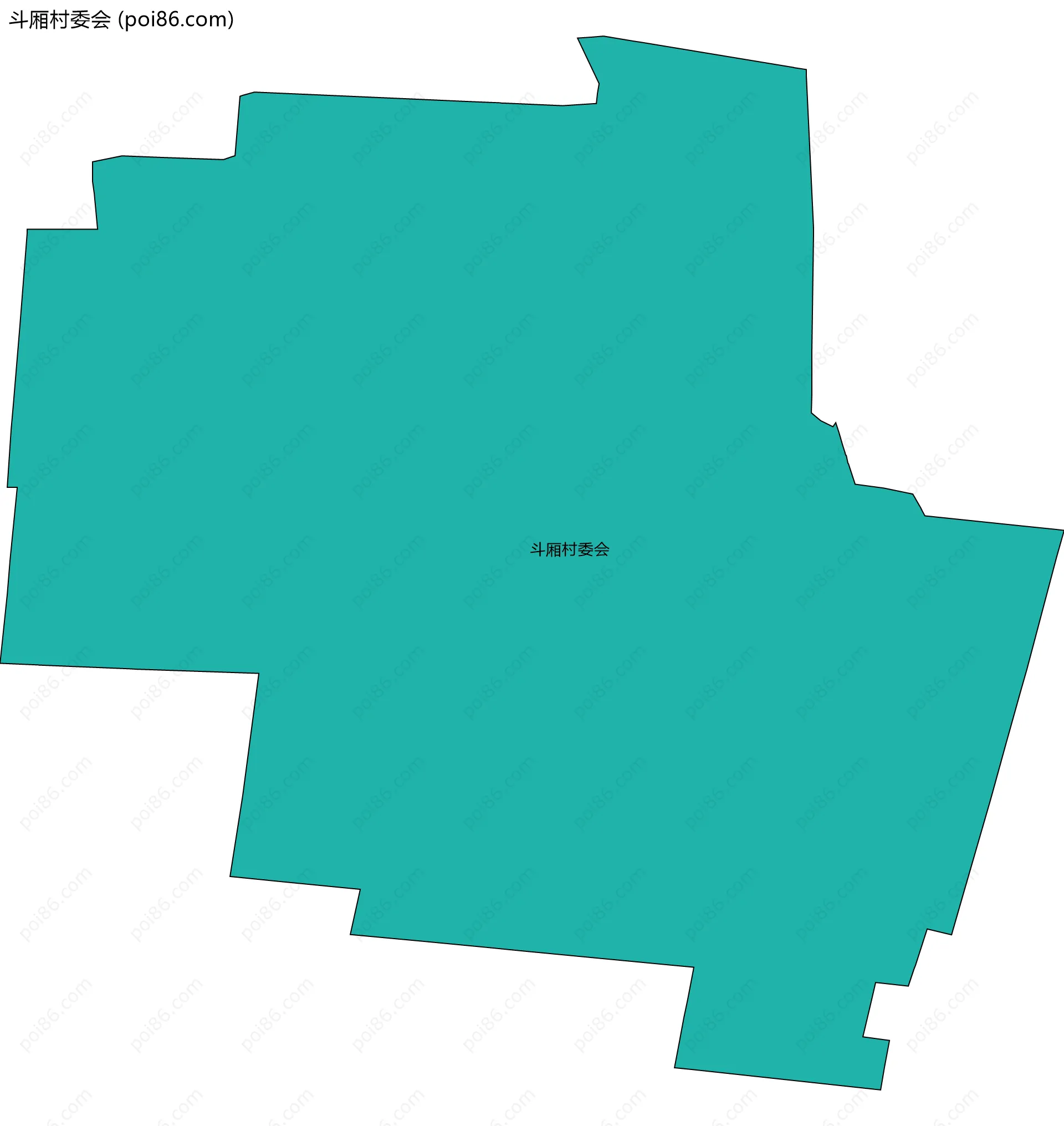斗厢村委会边界地图